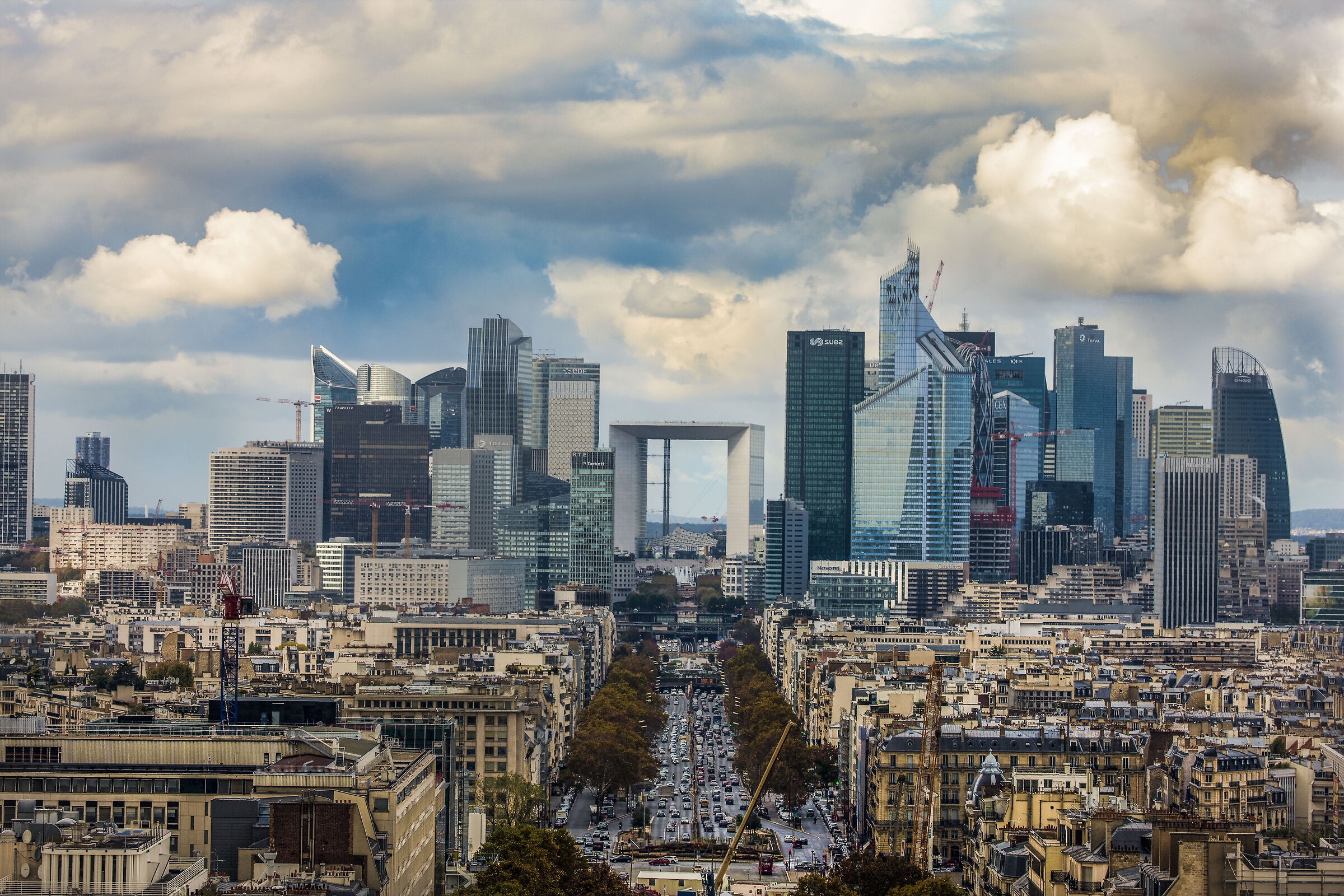 La Défense vista dall'Arc de Triomphe - Parigi 20...