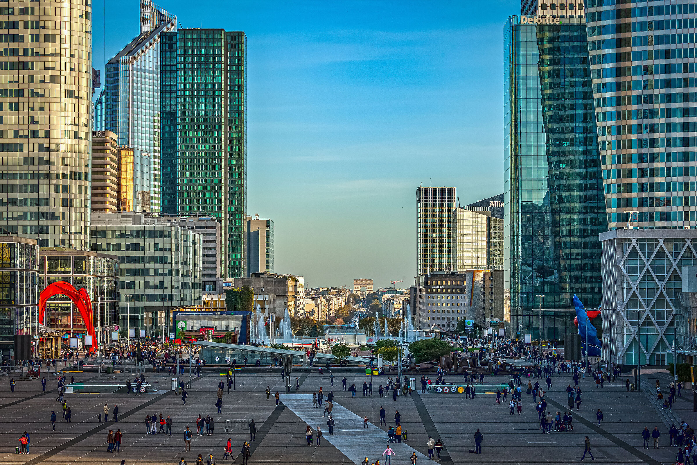 Arc de Triomphe dalla Dèfense - Parigi 2018