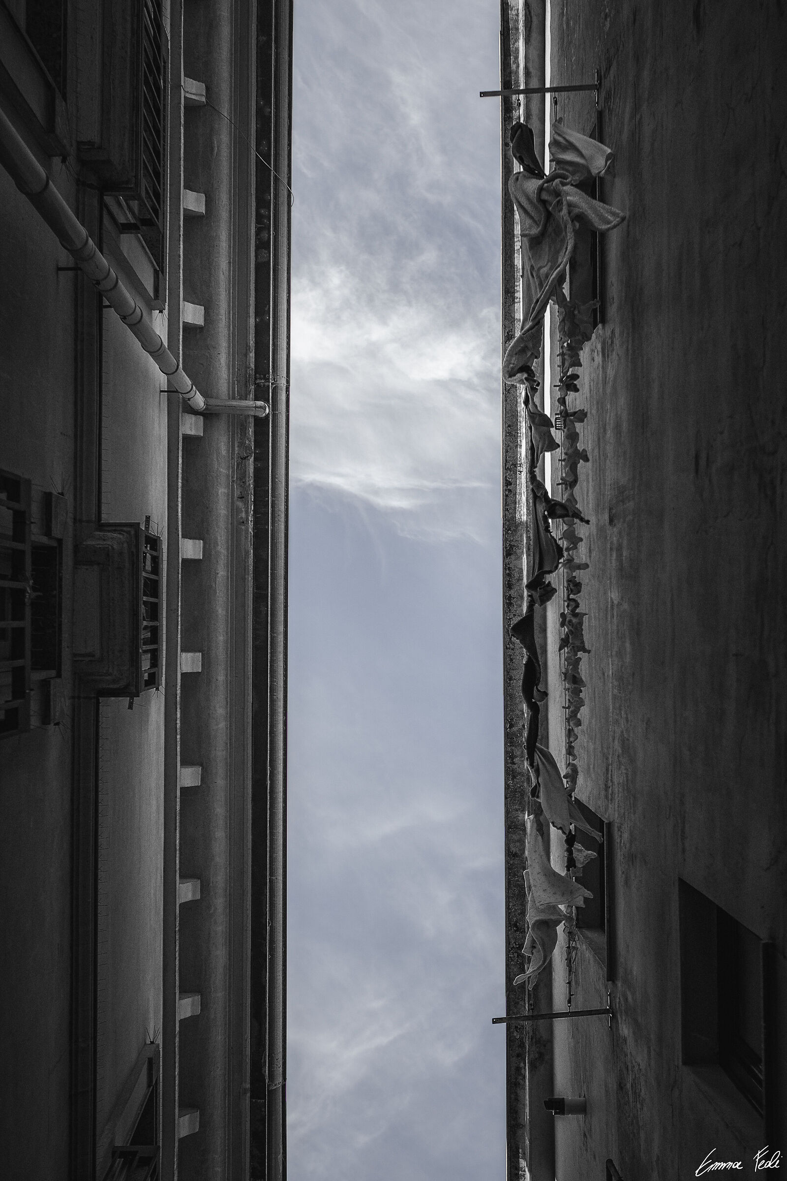 Black and sky