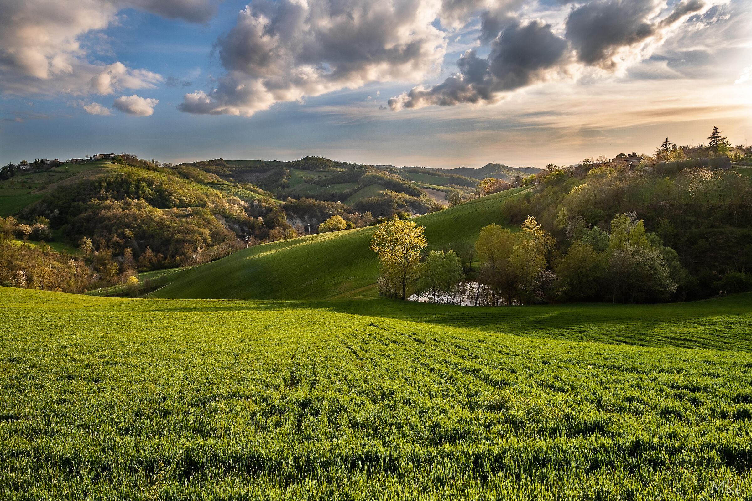 Colline al tramonto