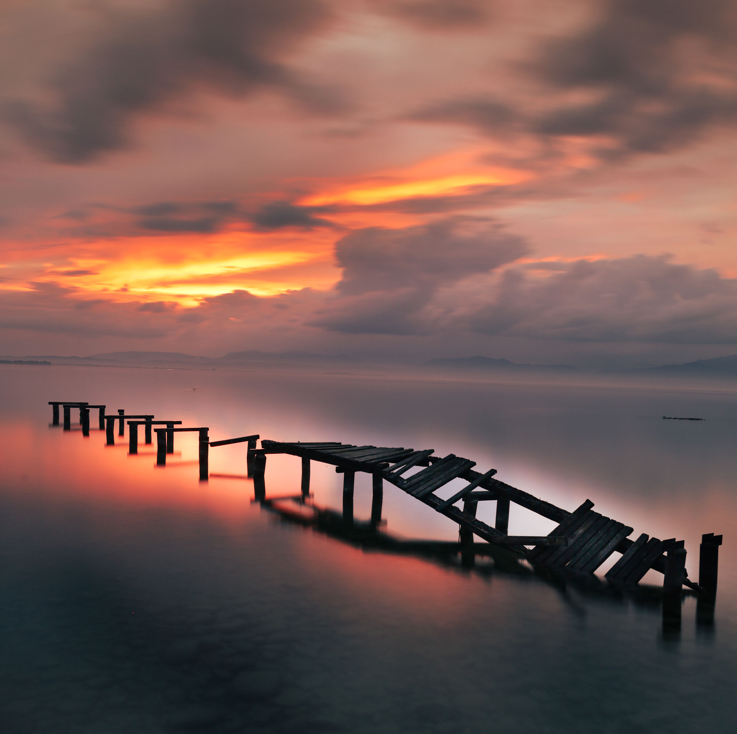 tramonto dopo la pioggia