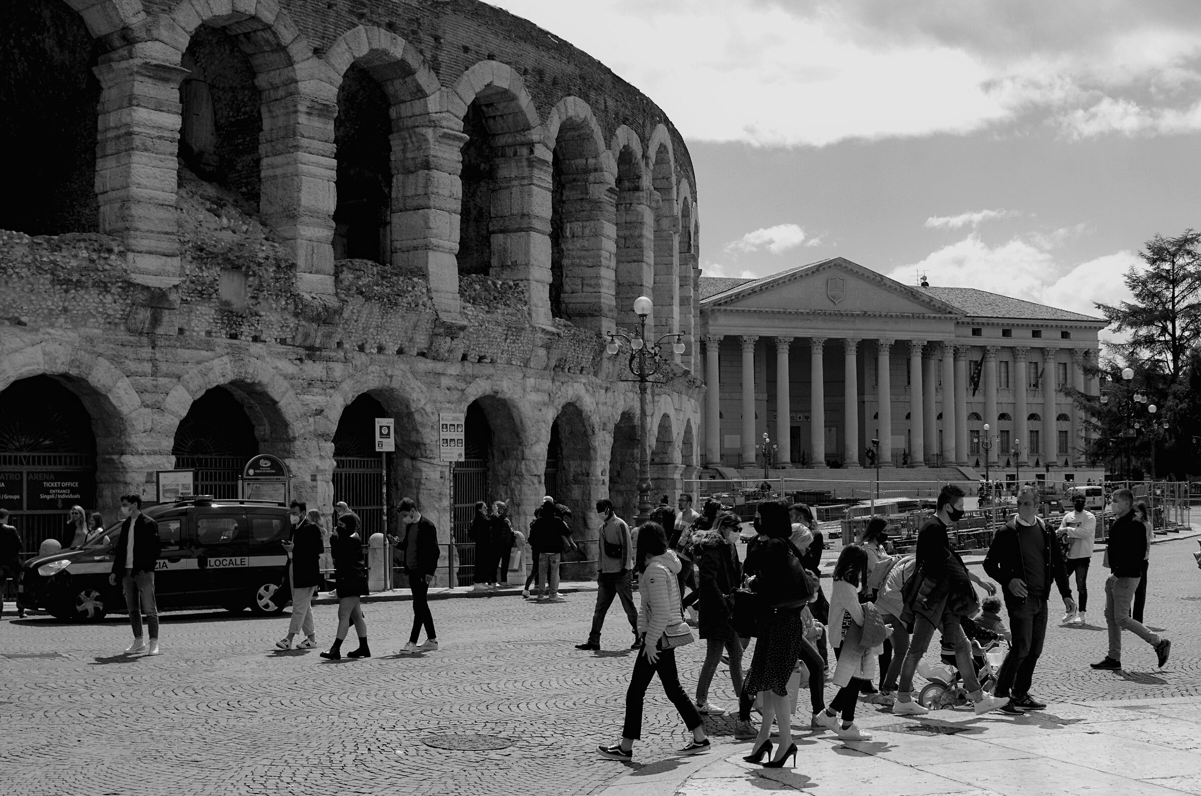 Verona in black and white