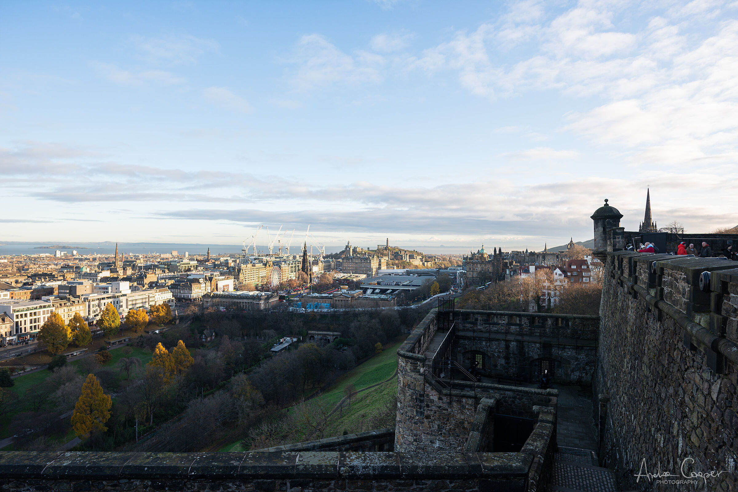 Edinburgh from the castle
