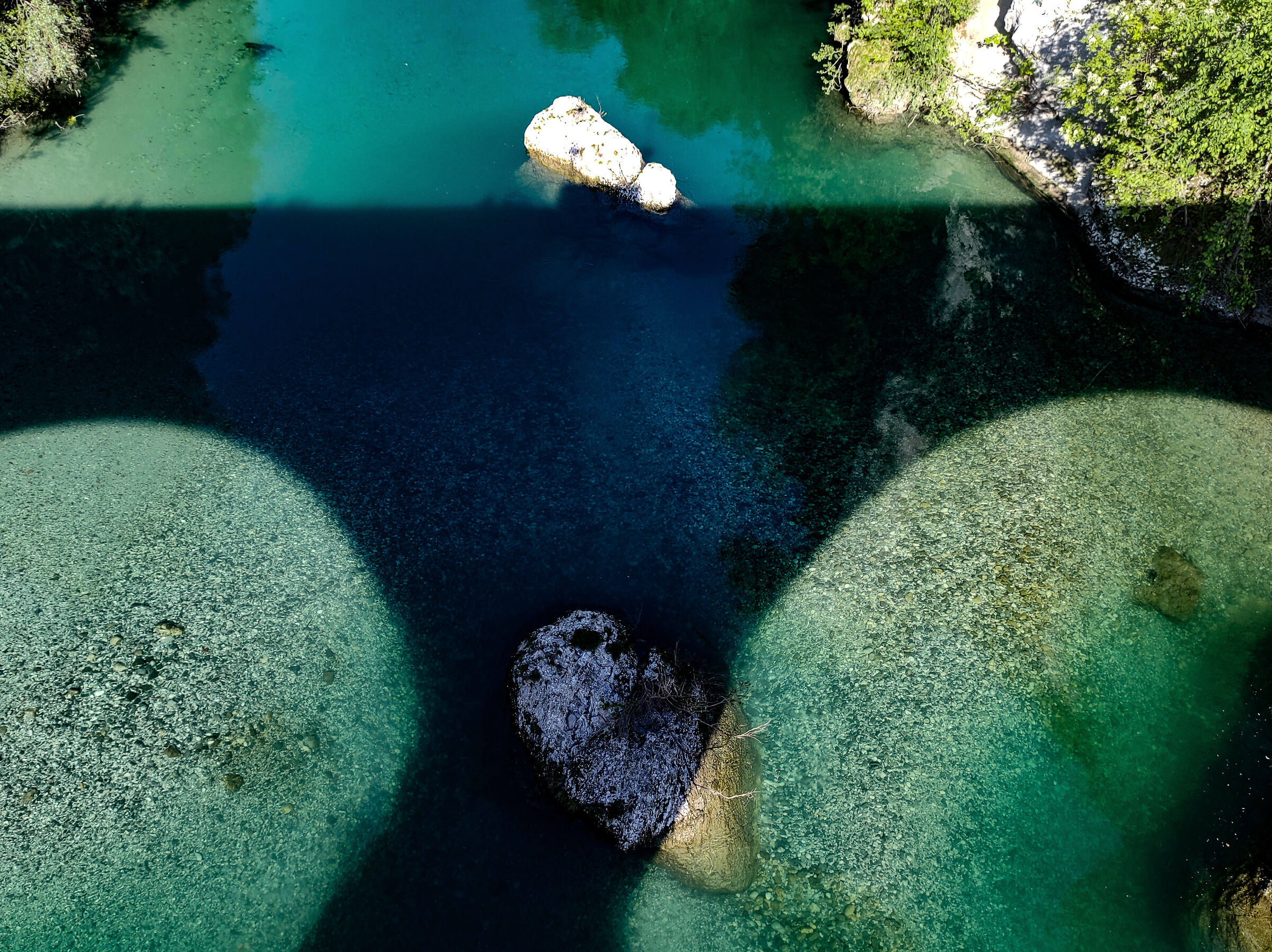 Cividale, shadows on natisone