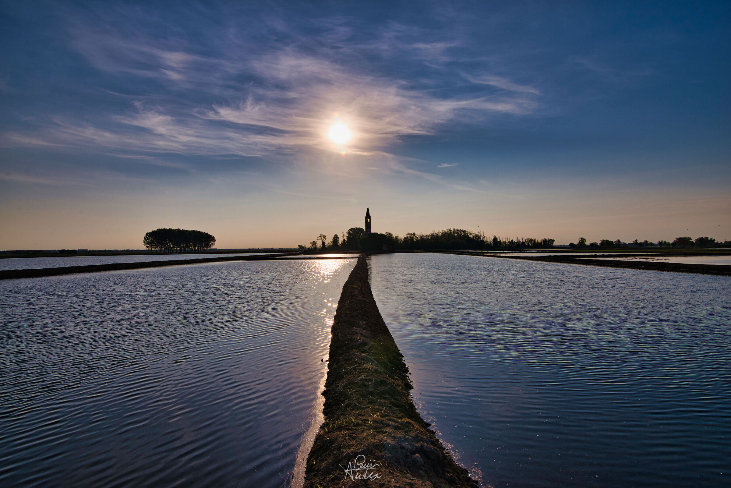 Follow the embankment