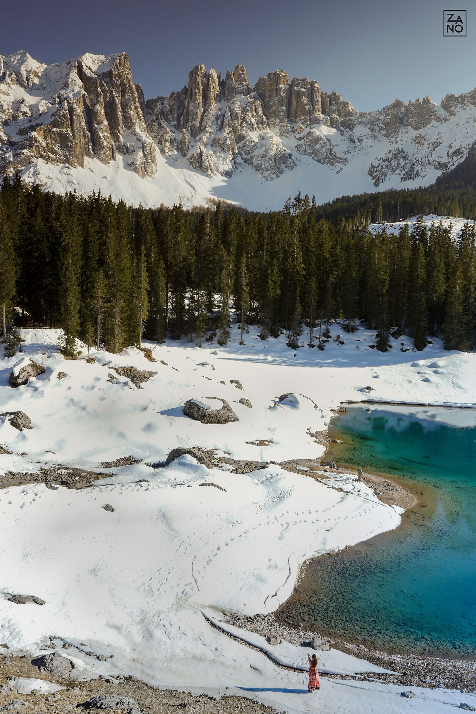 Il disgelo del lago di Carezza