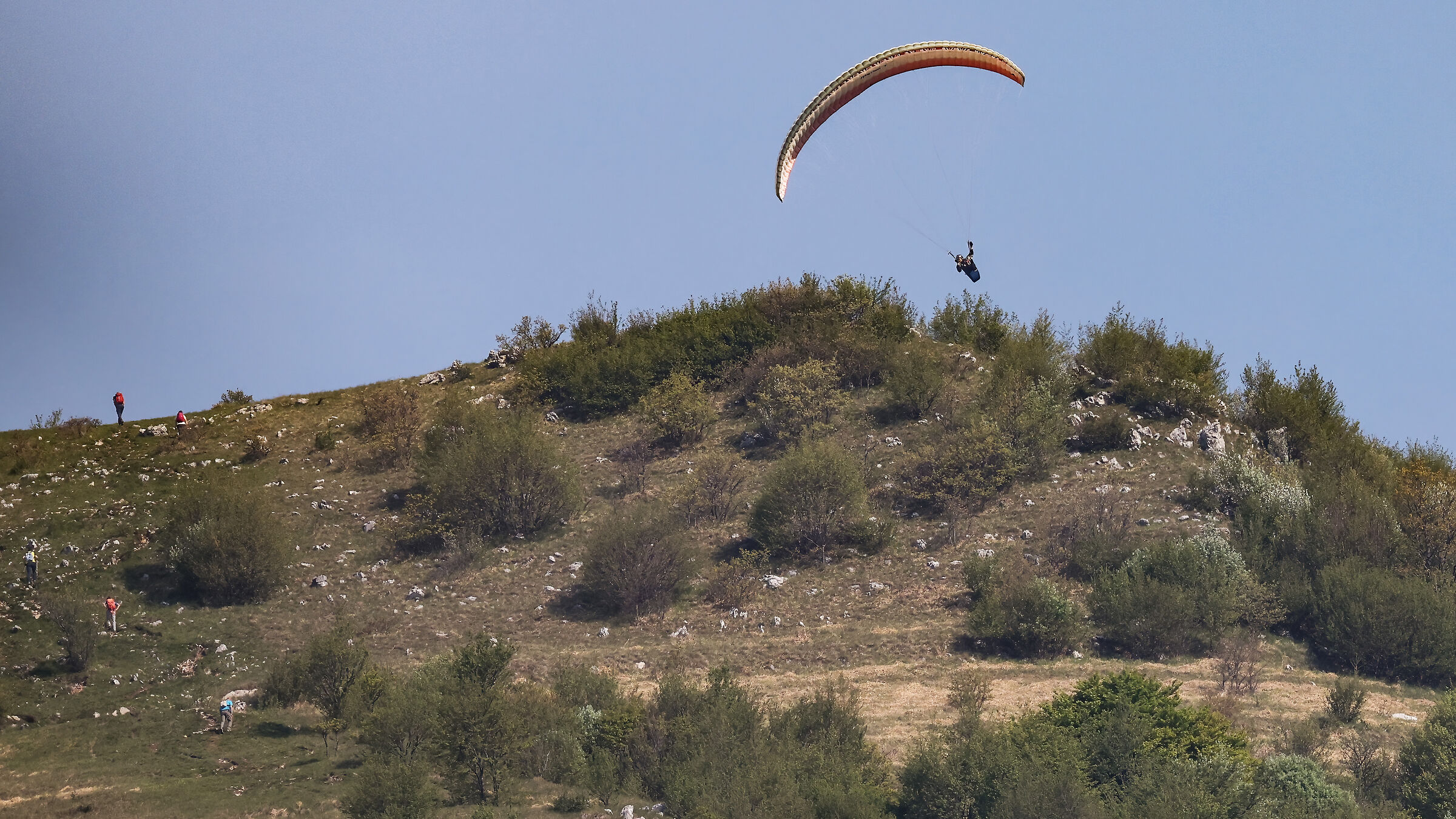 Paragliding and people