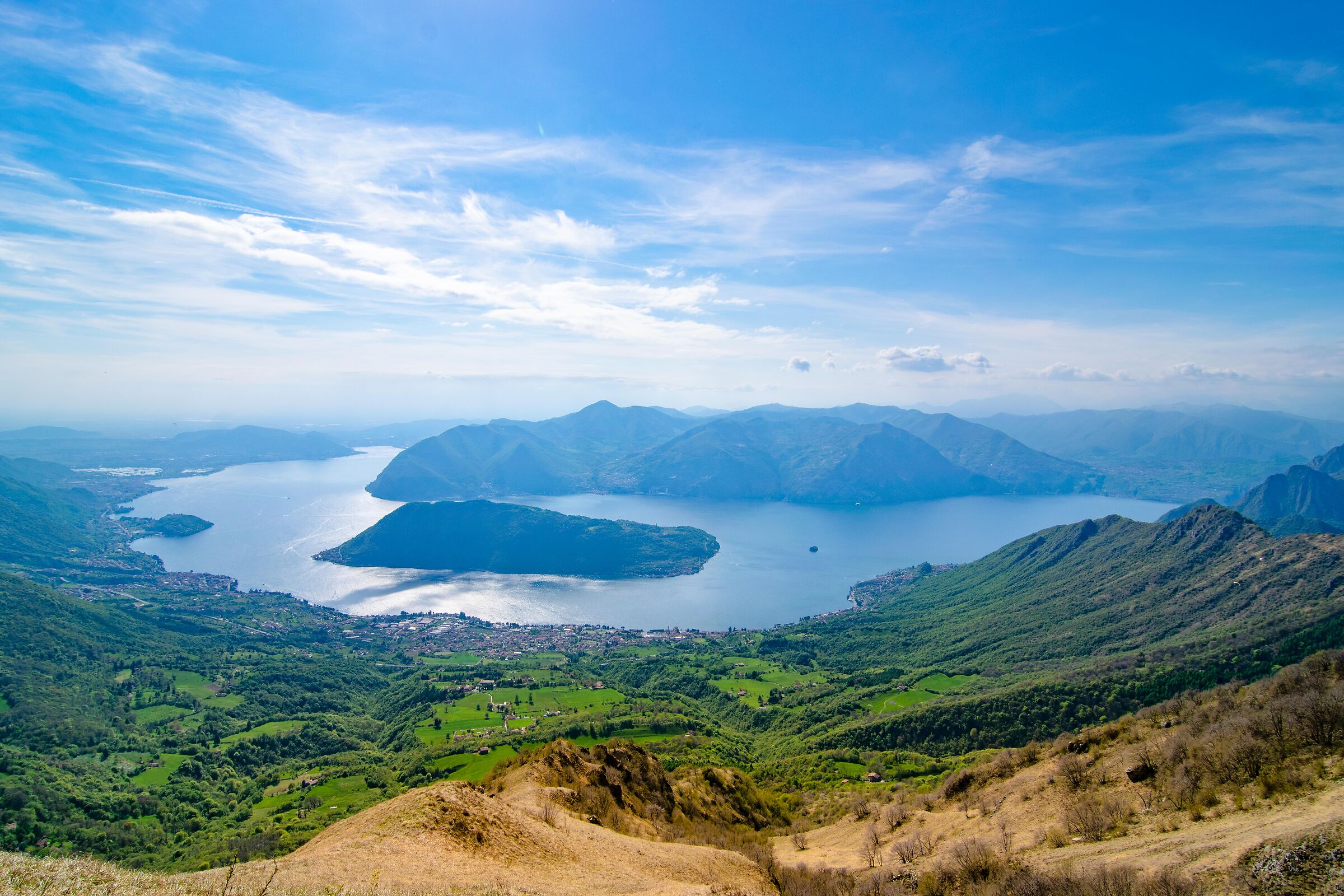 Il lago d'Iseo da Punta Almana