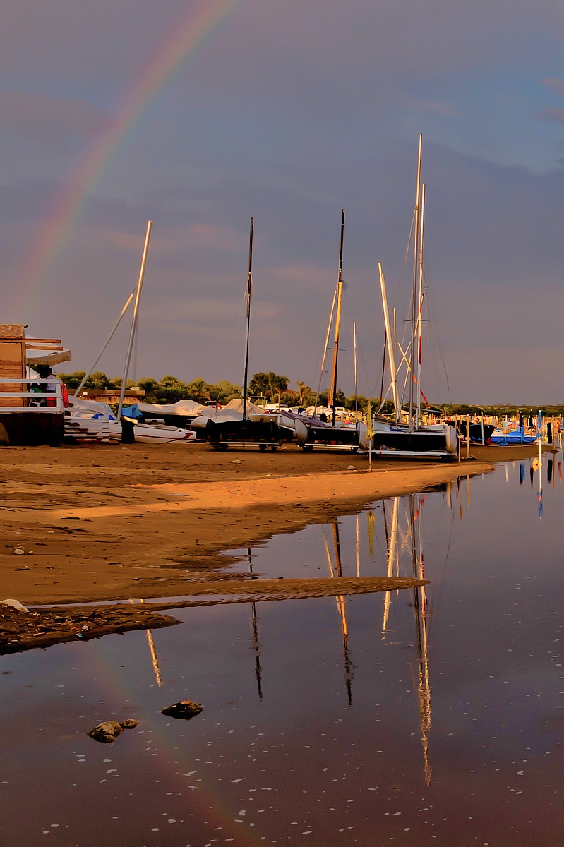 Reflections .. under the rainbow ..
