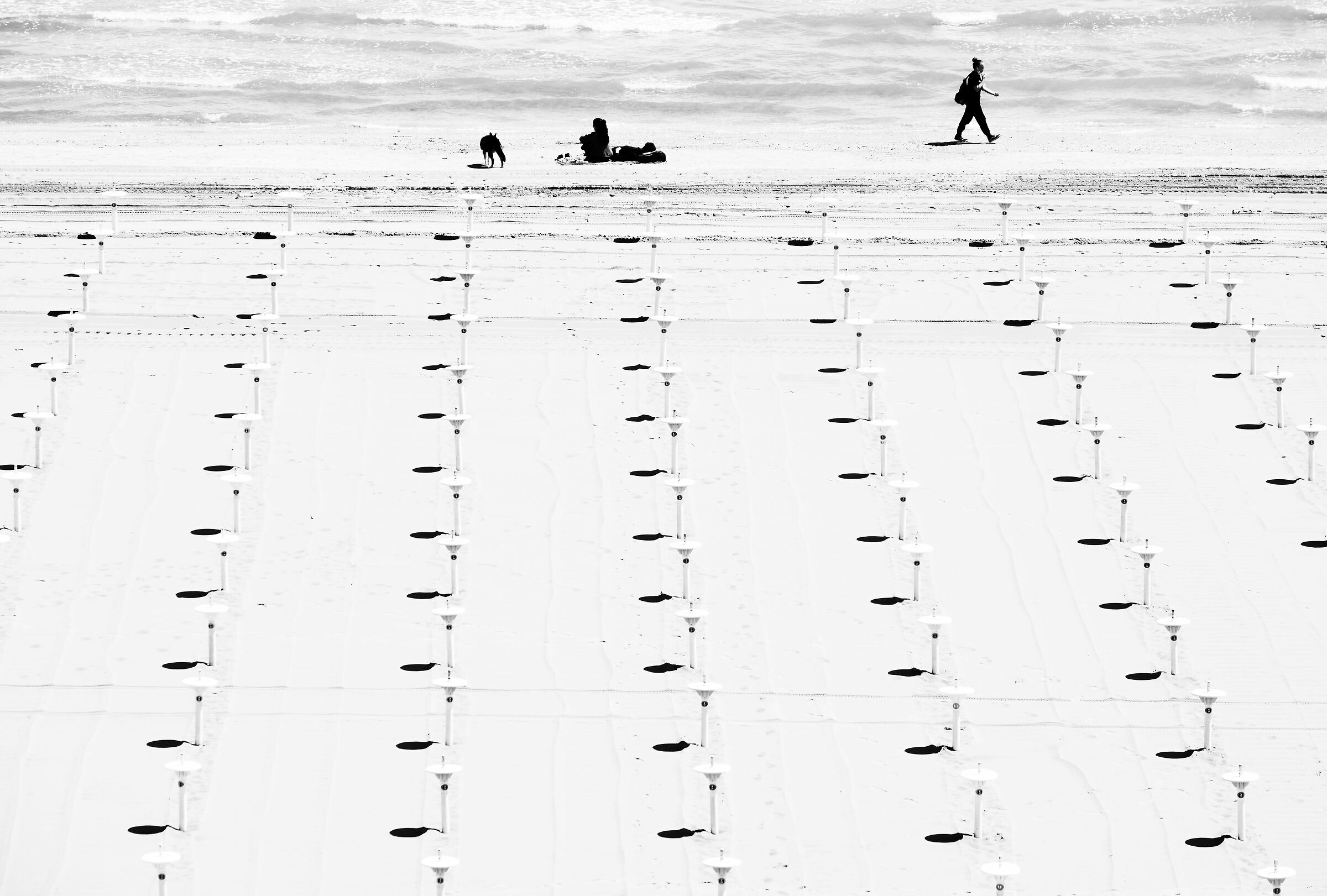 Waiting for umbrellas