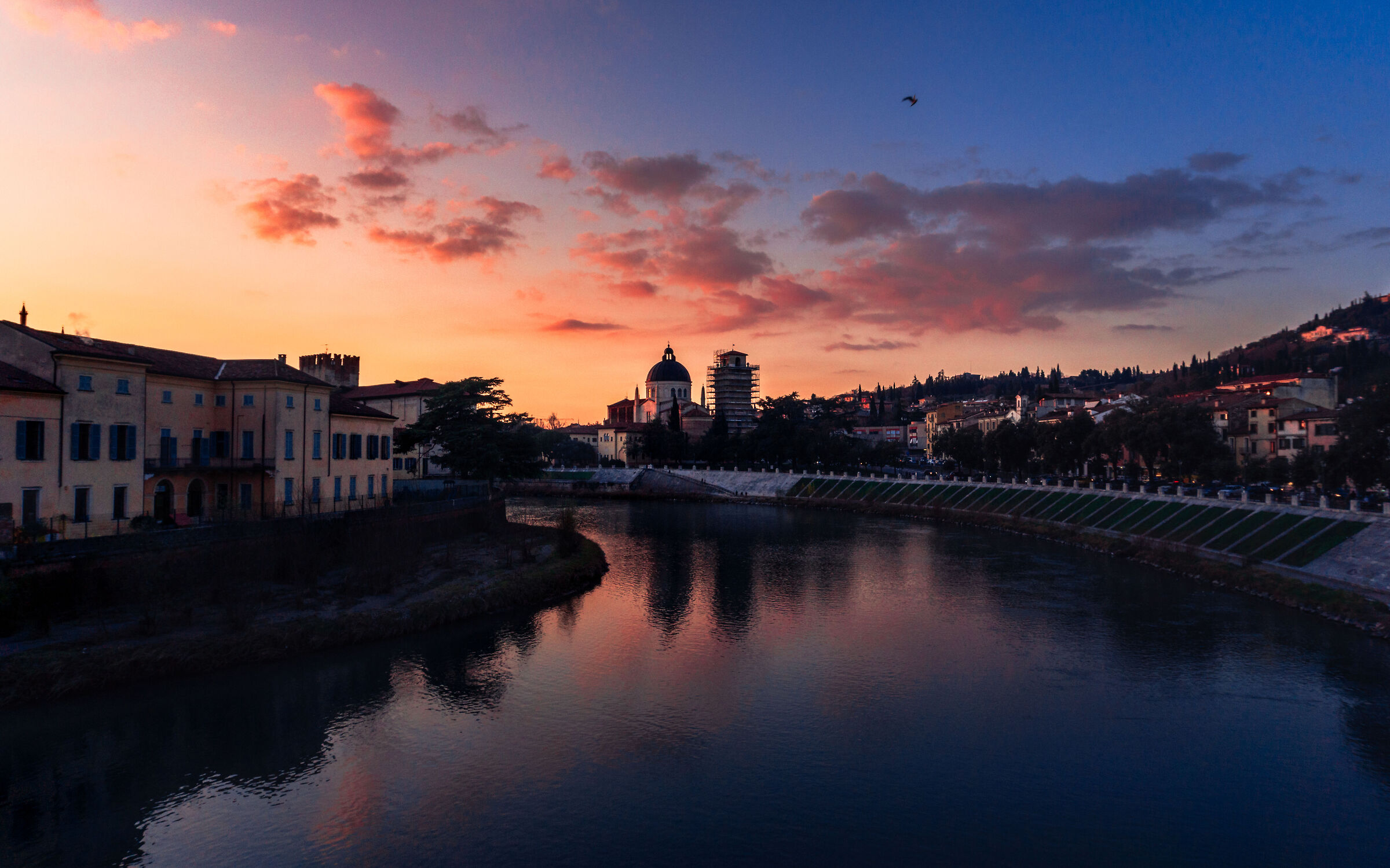 Tramonto a Verona landscape