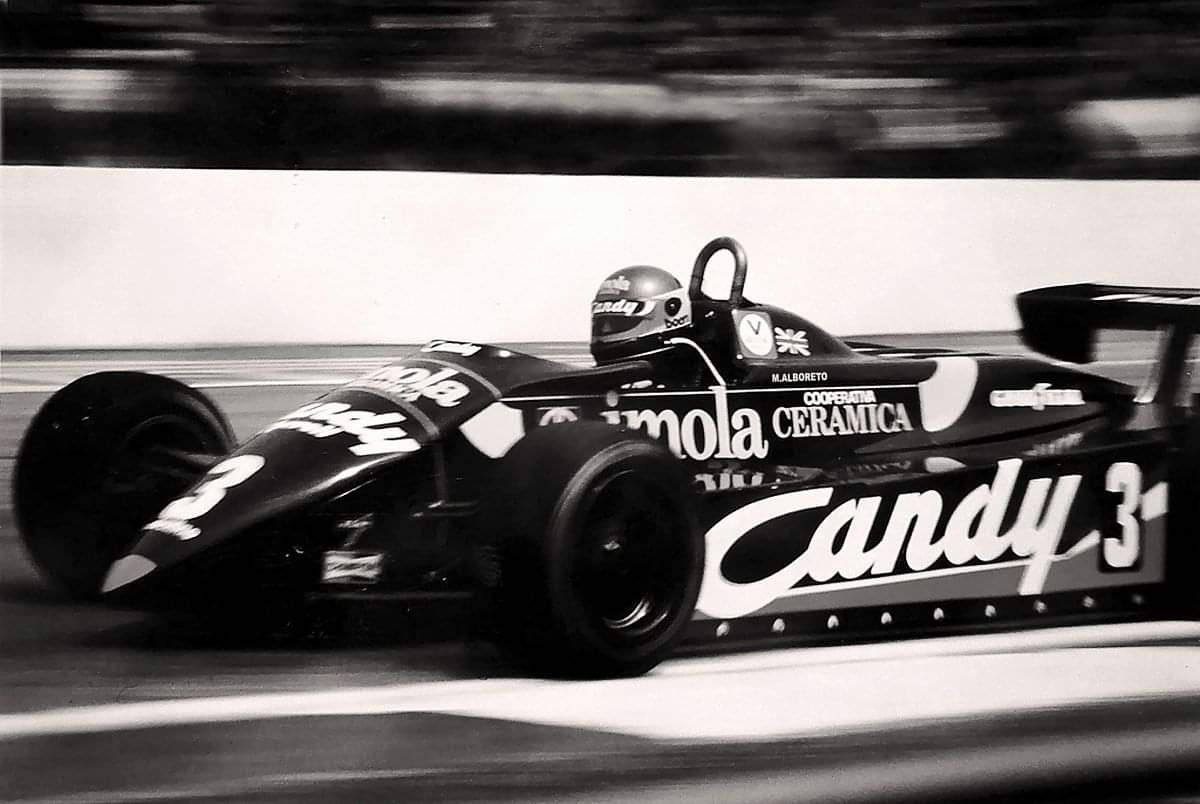 Alboreto con la Tyrrel a Imola