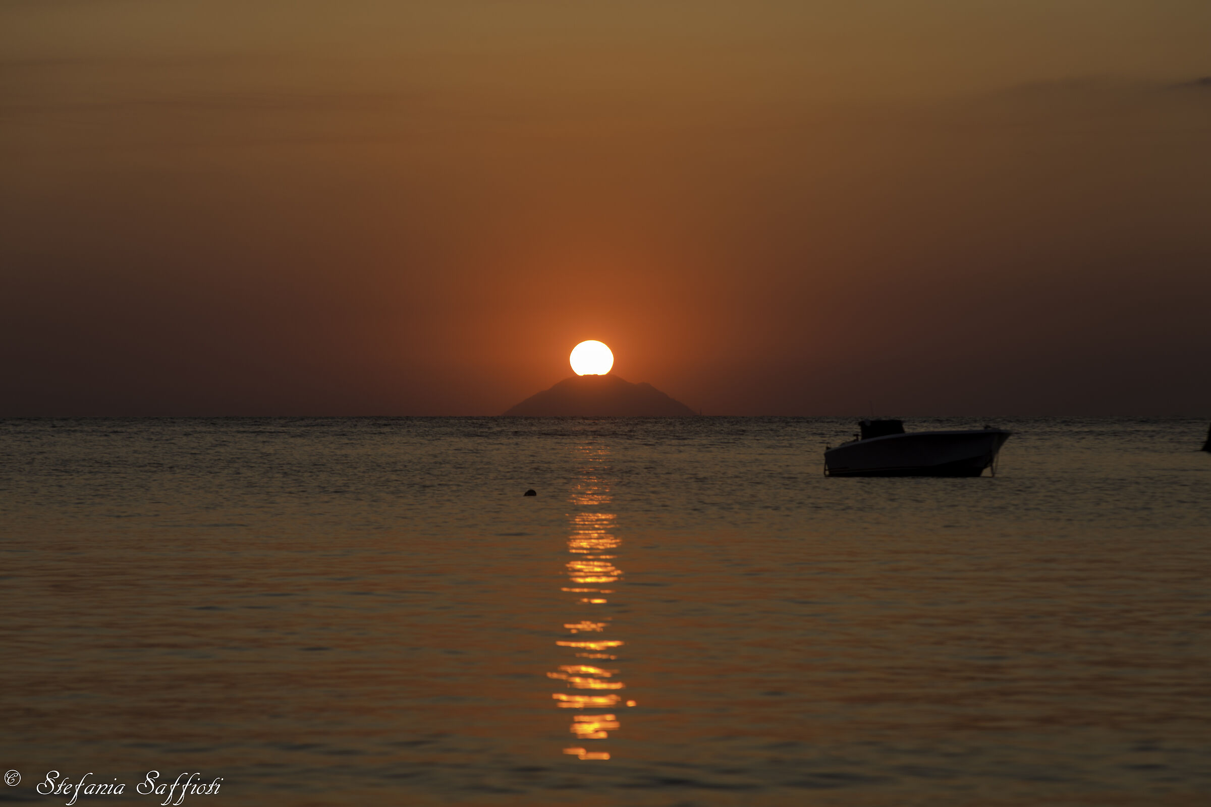 Sunset over Alicudi