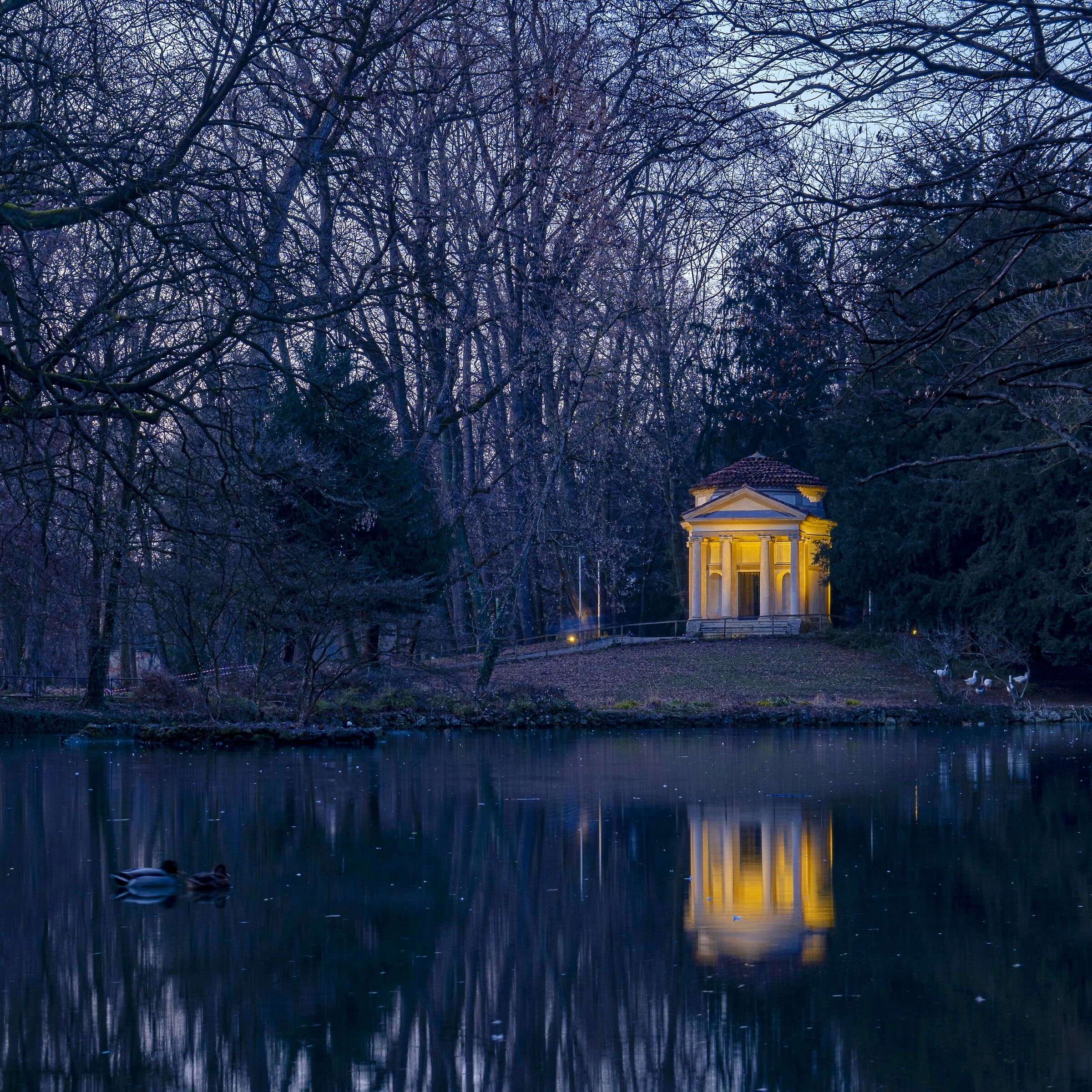 In the gardens of the Royal Villa of Monza