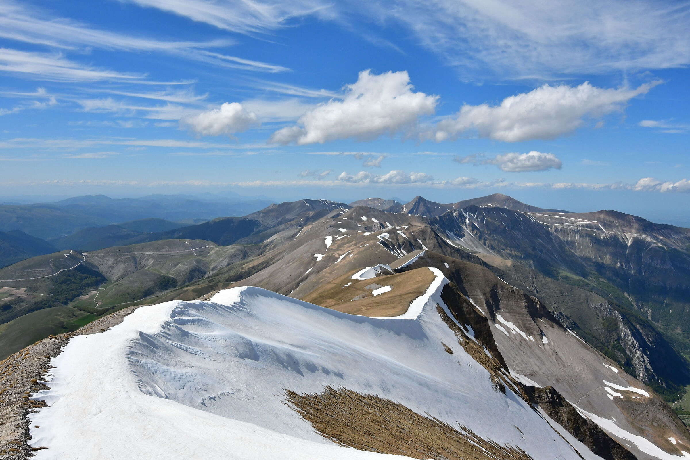 in cresta fra Monte Vettore e Monte Sibilla