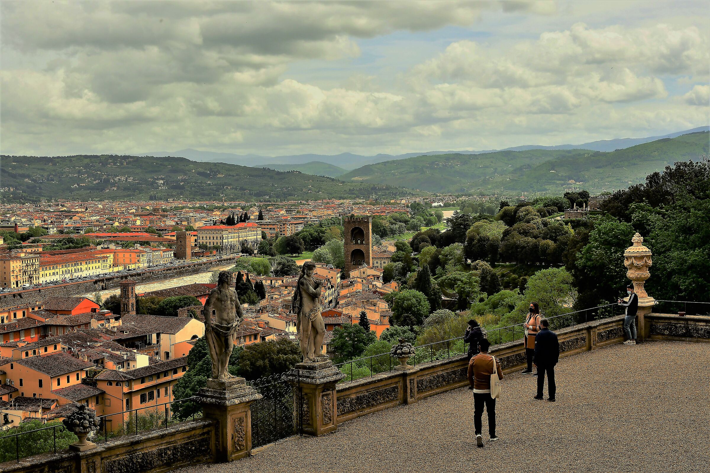 the terrace of villa bardini