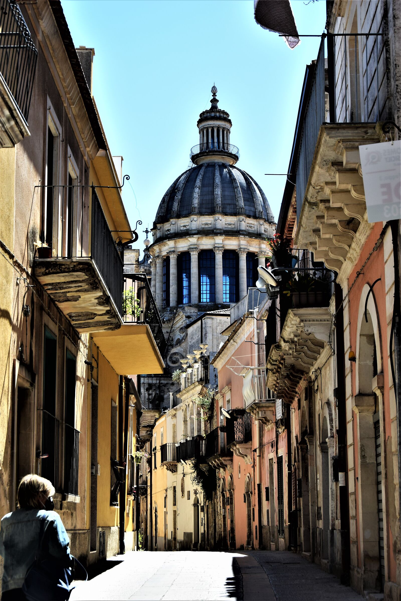 Glimpse of the Duomo in Ragusa Ibla