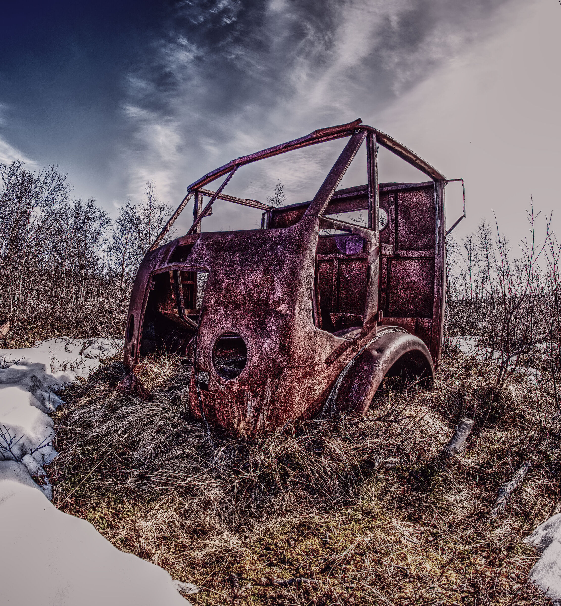 Vecchio camion della seconda guerra mondiale