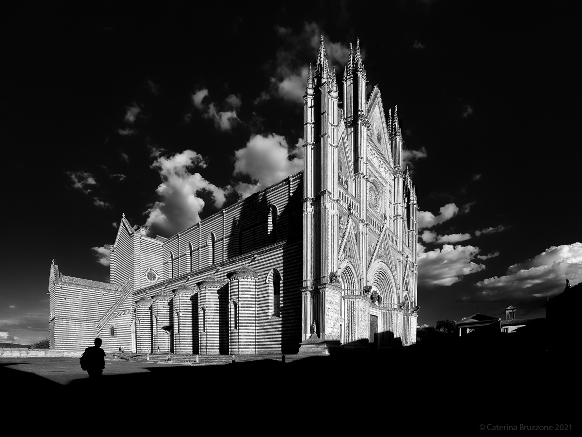 In front of the Duomo