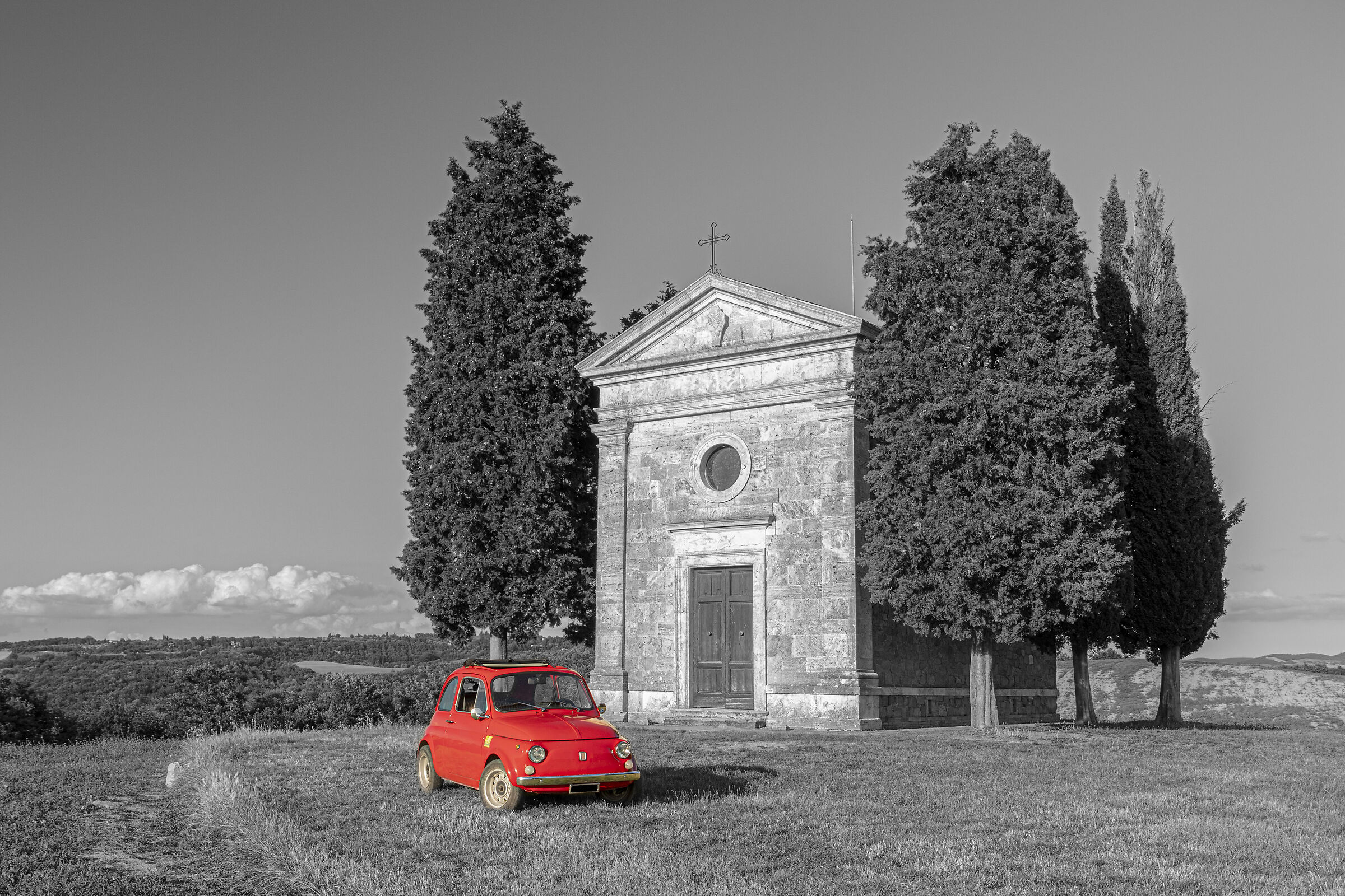 The chapel of Our Lady of Vitaleta and fiat