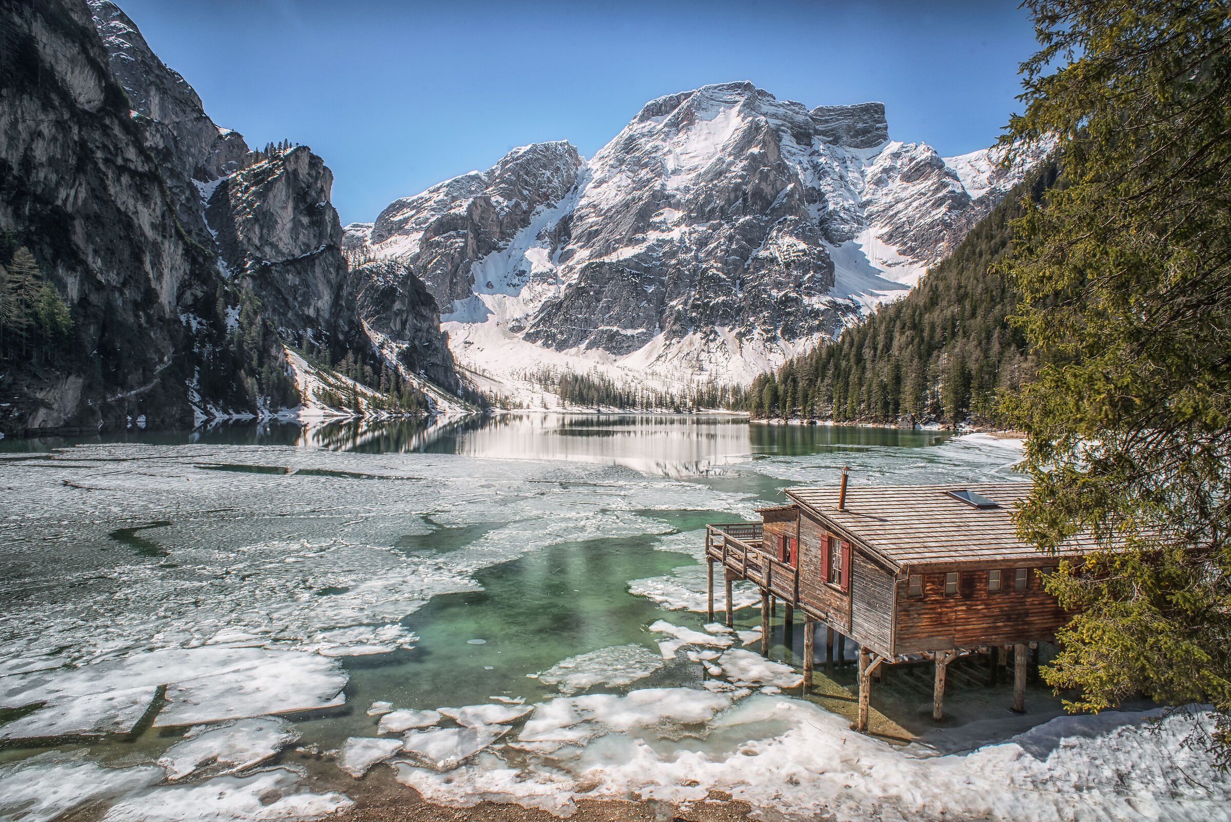 Braies lake....