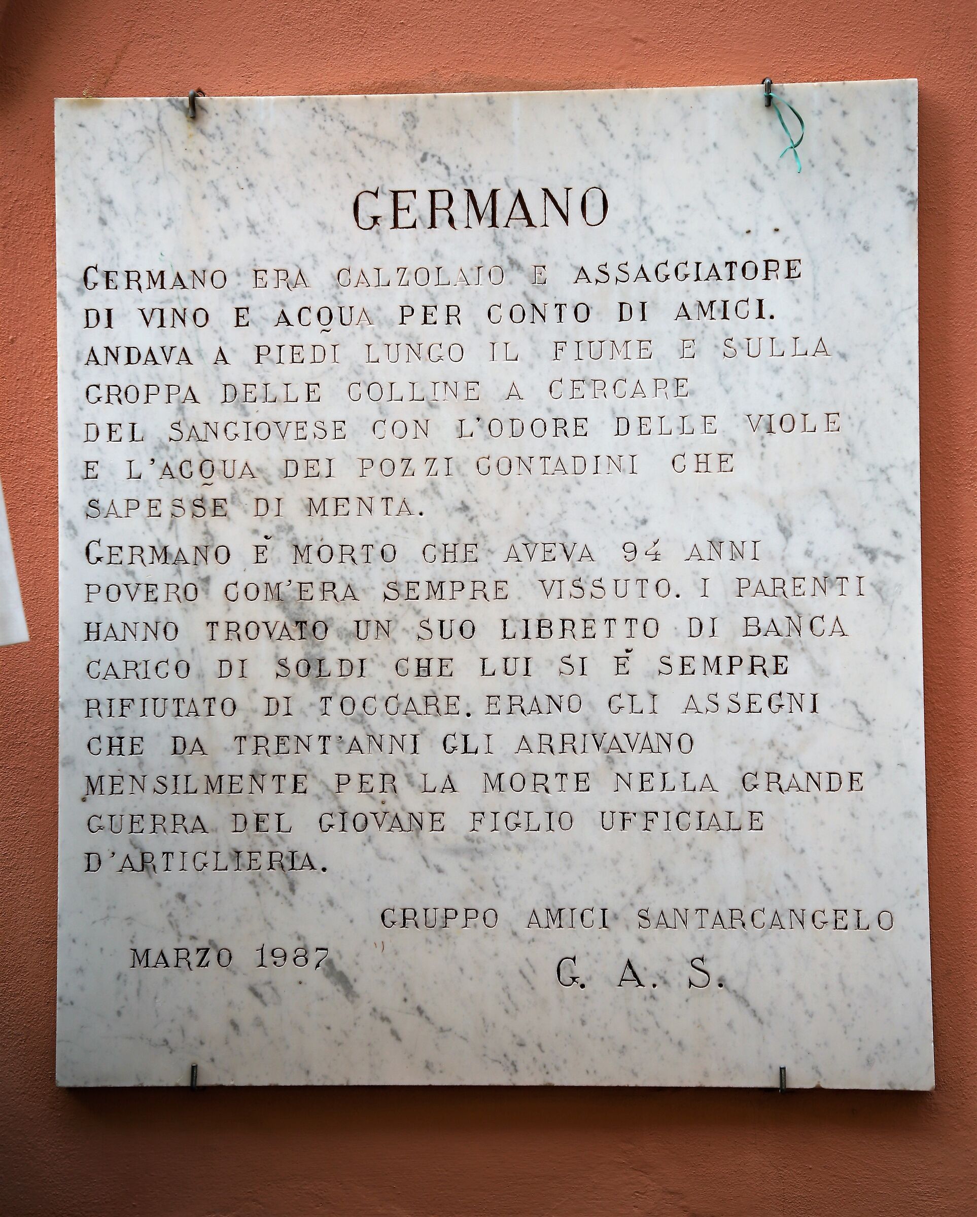 "...il dolore punge l'anima..."