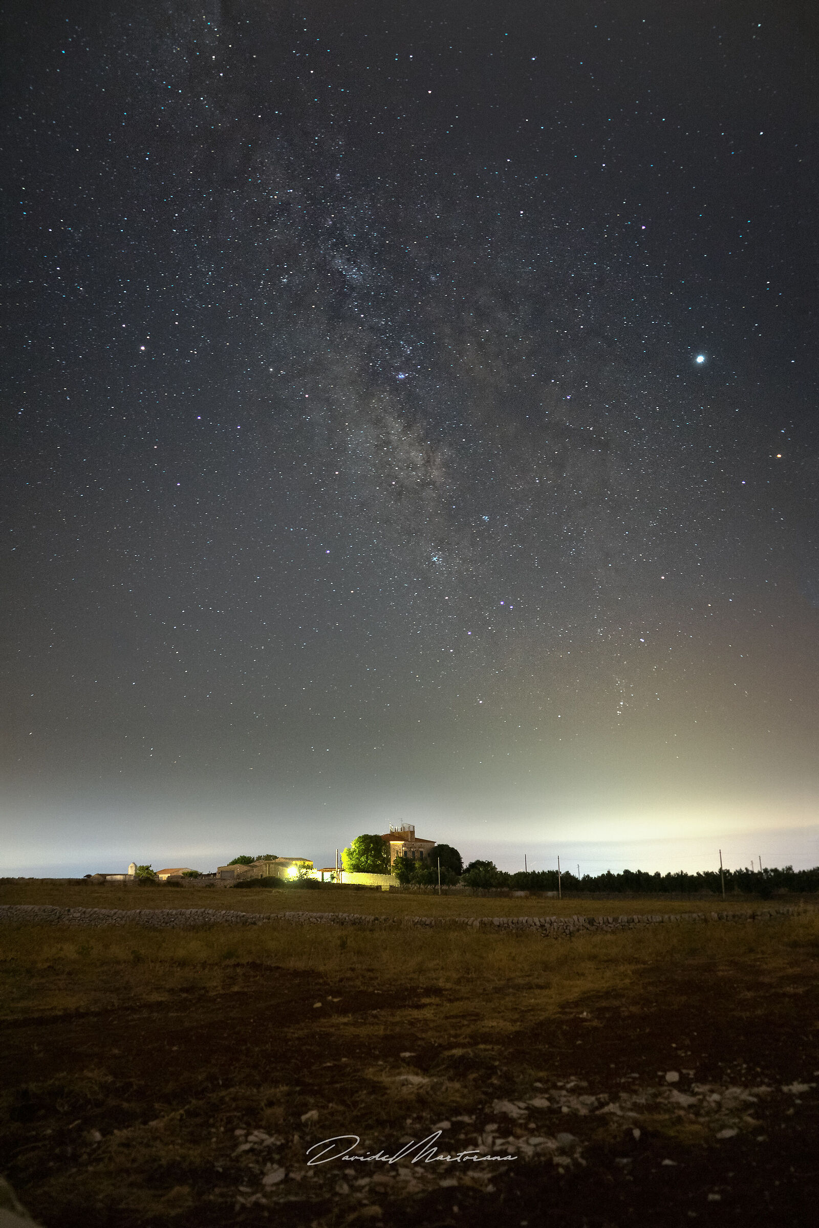 Milky Way on ragusana countryside