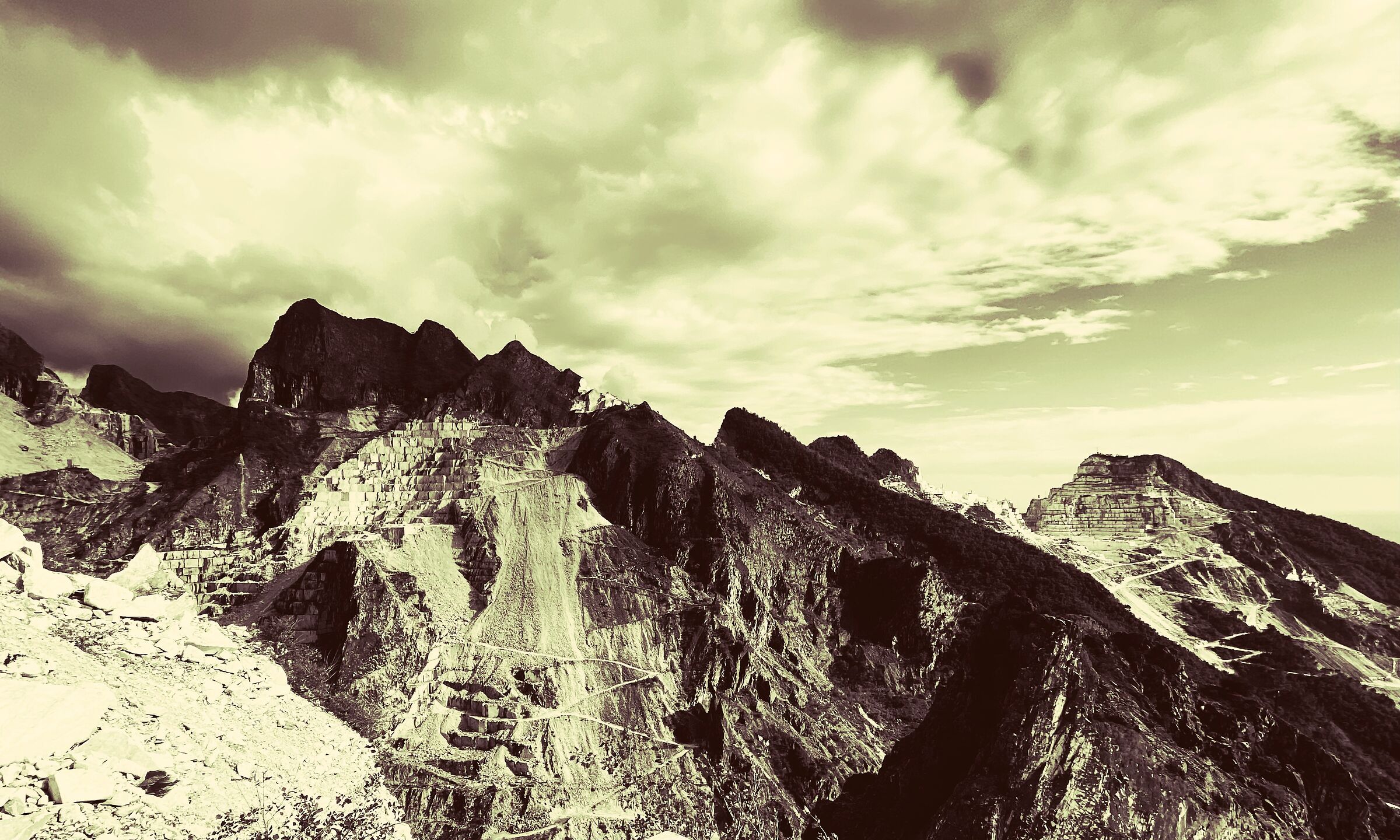 Quarries on the mountain