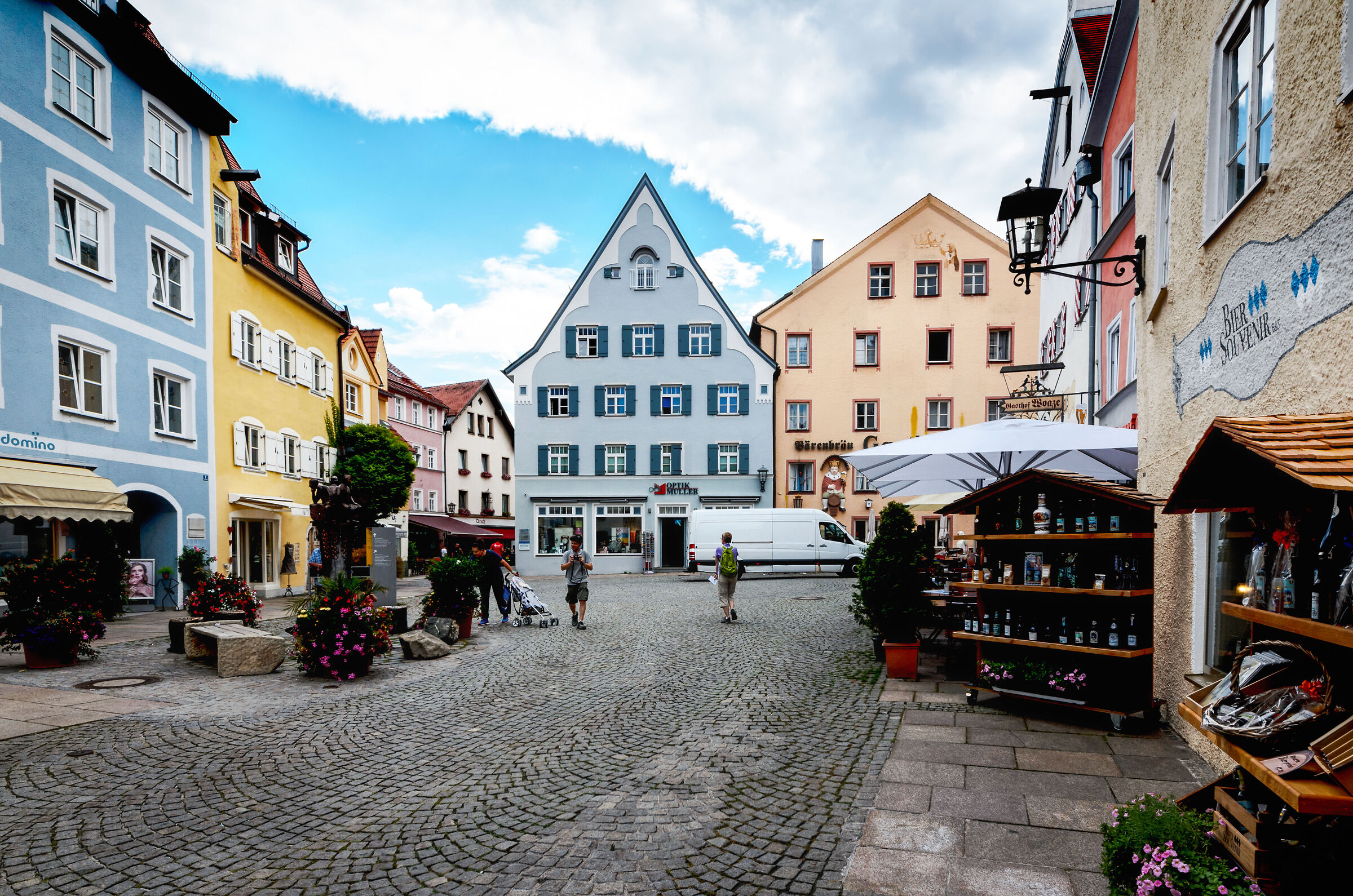 tourists and colors of Bavaria