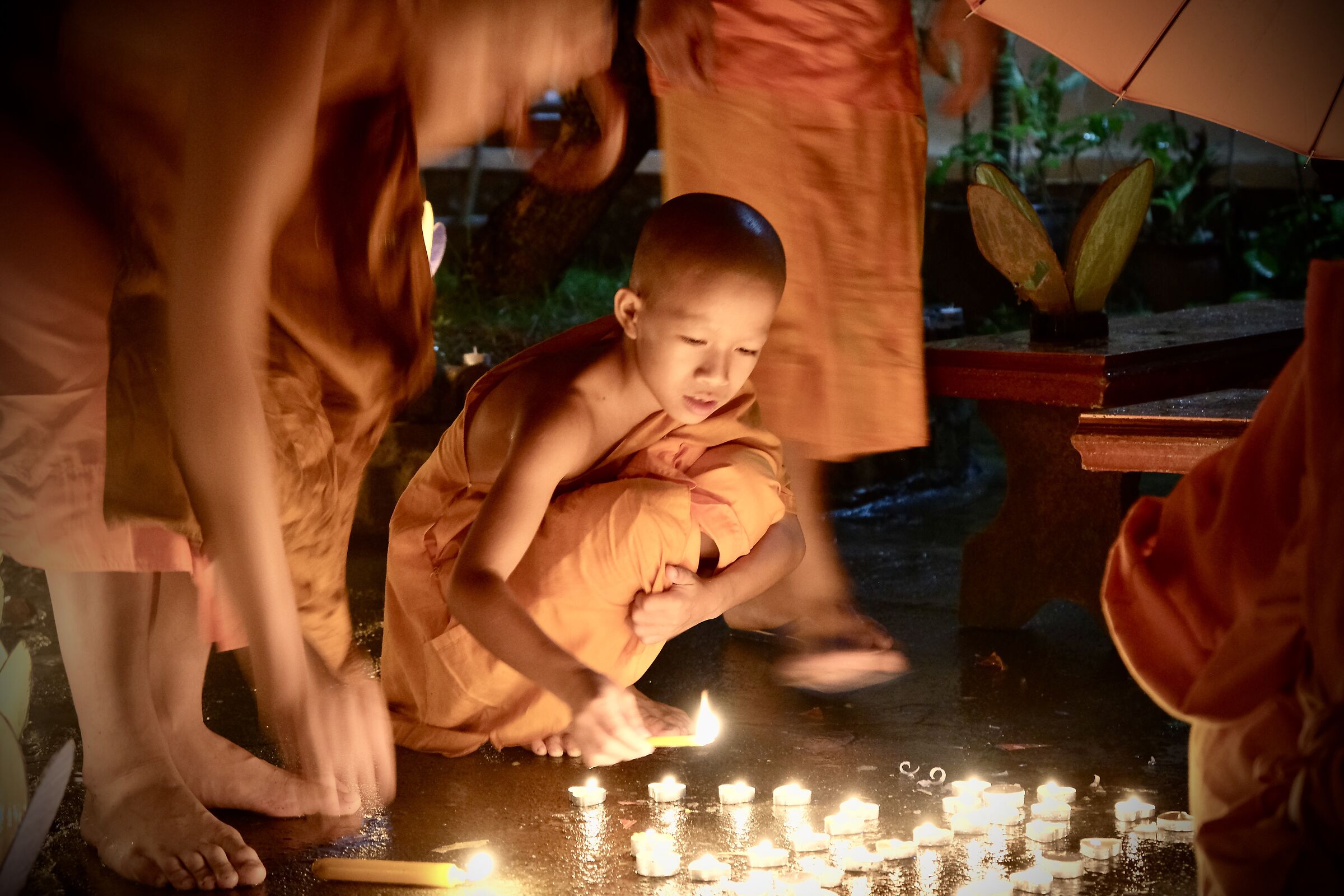 Light festival in Luang prabang Laos