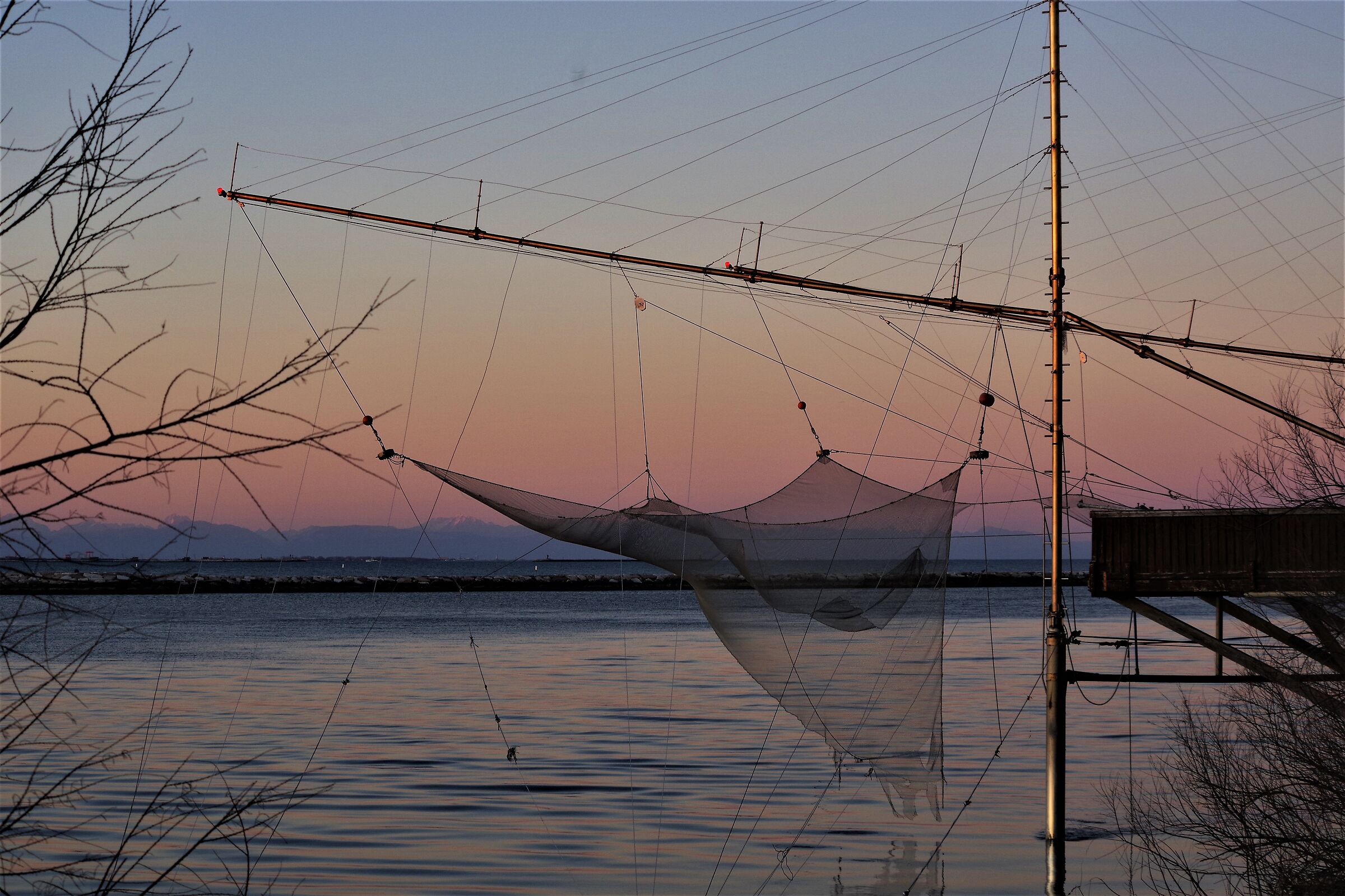 End of fishing and net