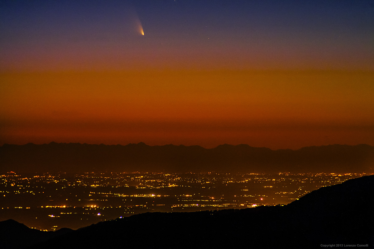 Comet Panstarrs on Cuneo