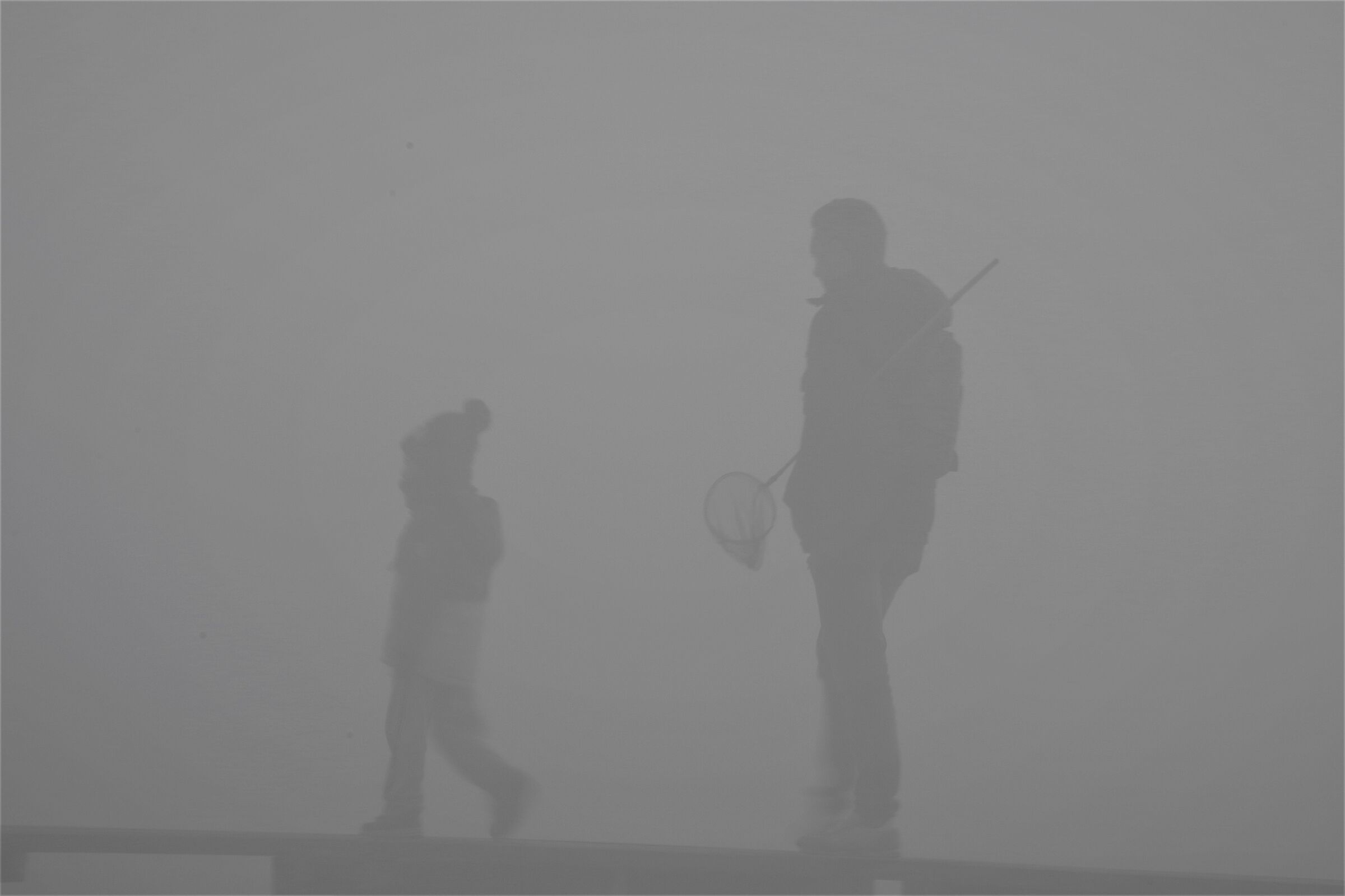 A pesca nella nebbia