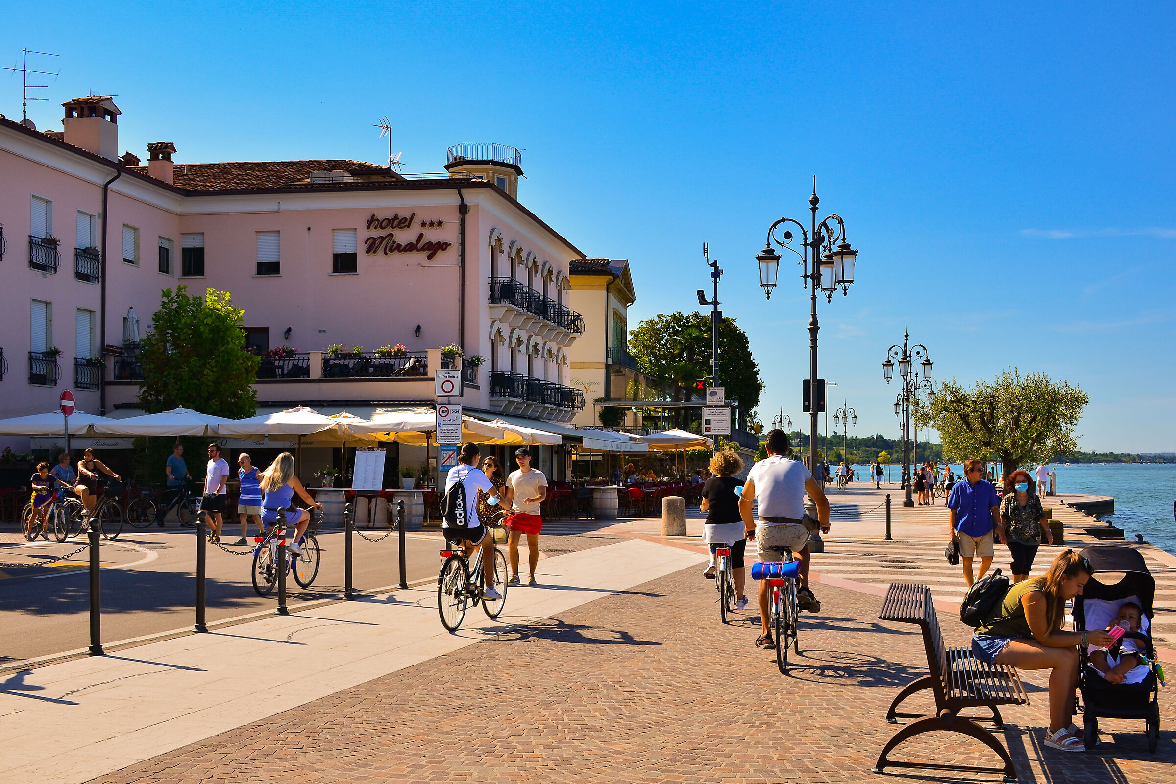Lazise, Lake Garda, in lake Garda