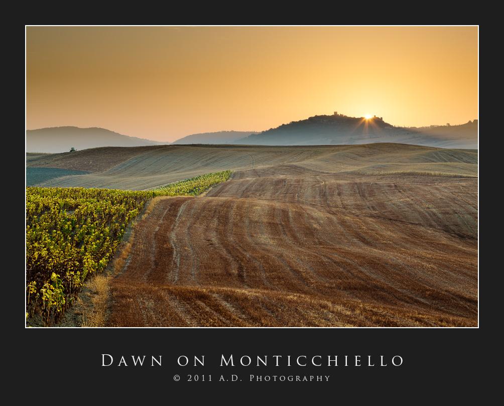 Dawn on Monticchiello