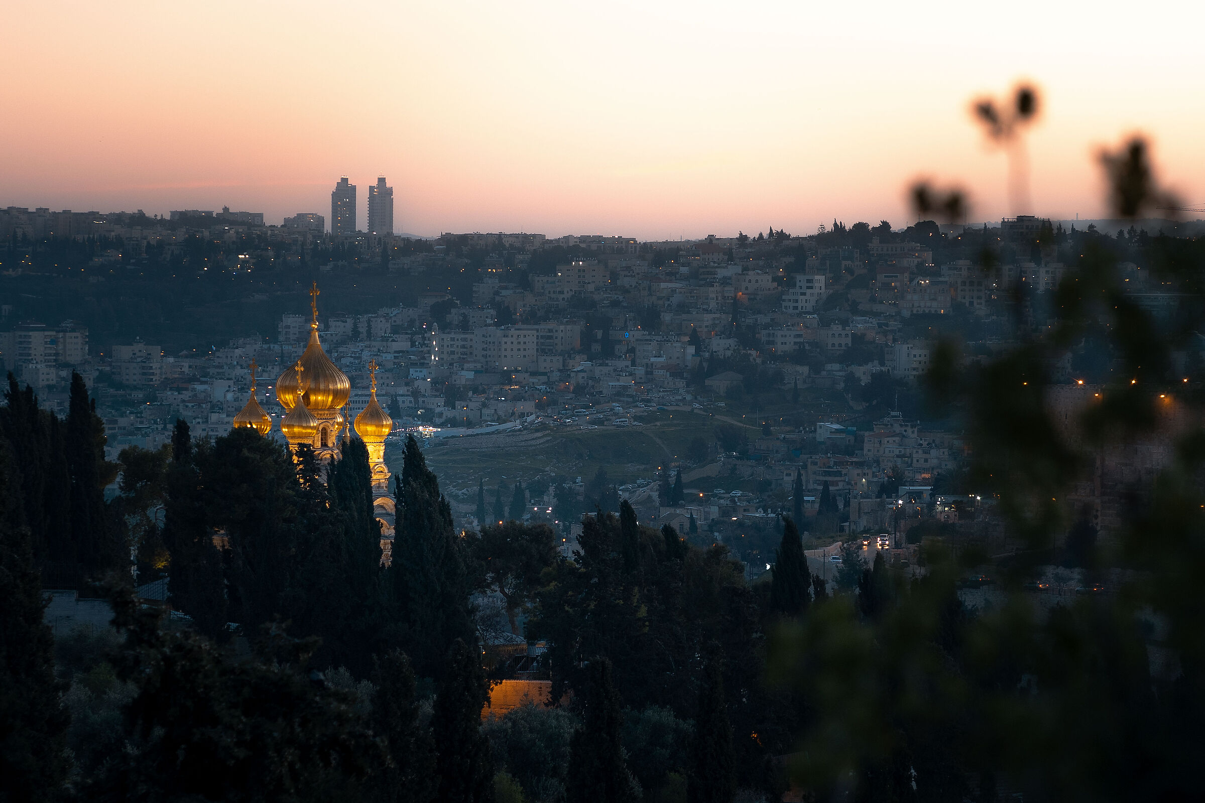 Golden spires at the golden hour