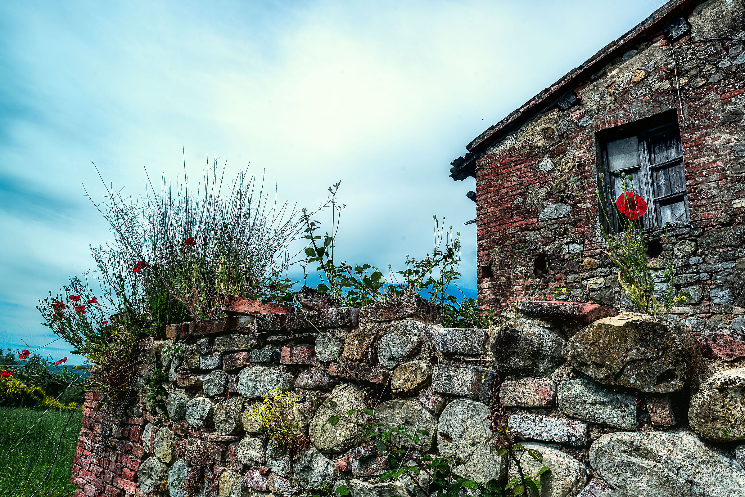 city of the parish church, abandoned farmhouses