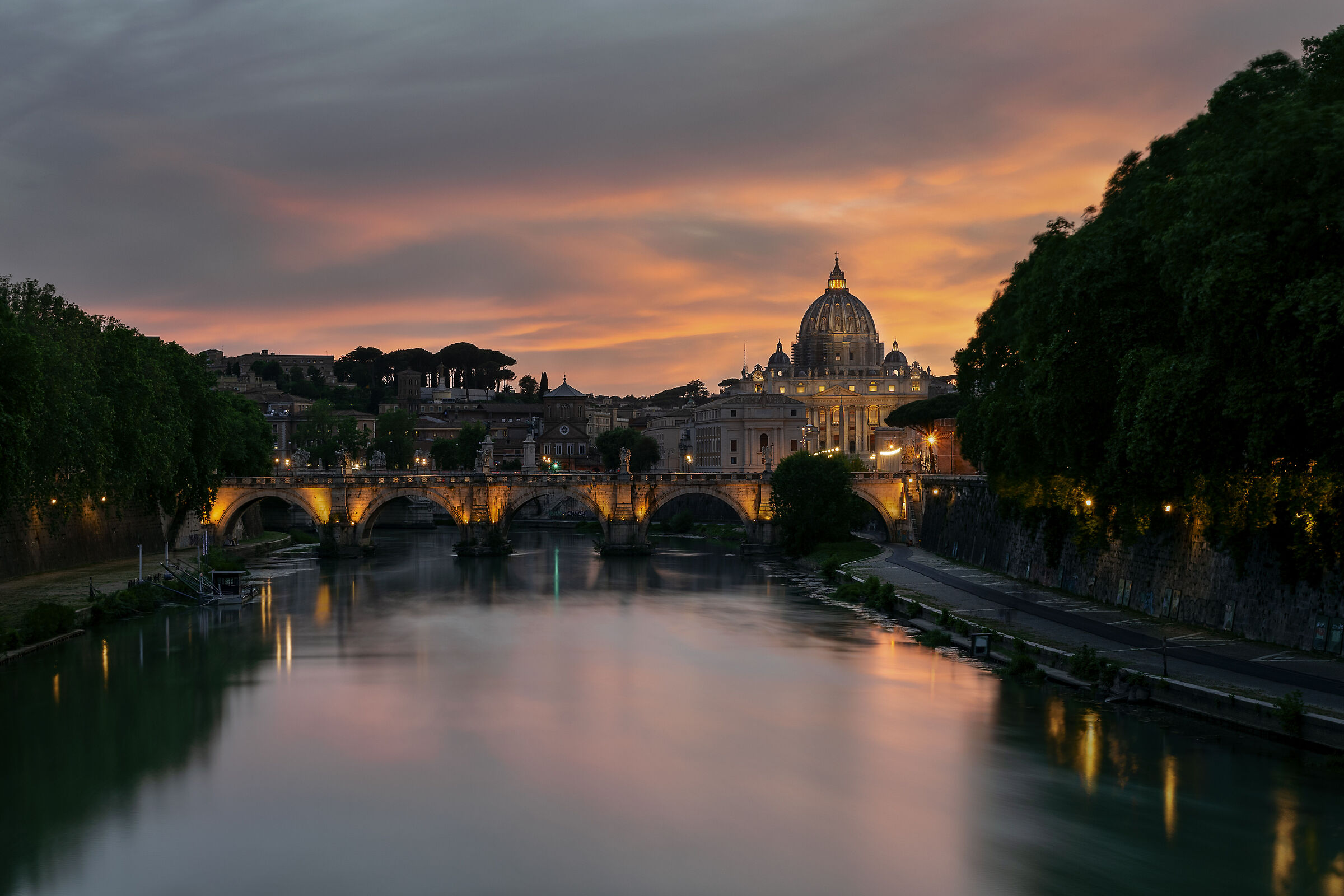 Sunset in Rome