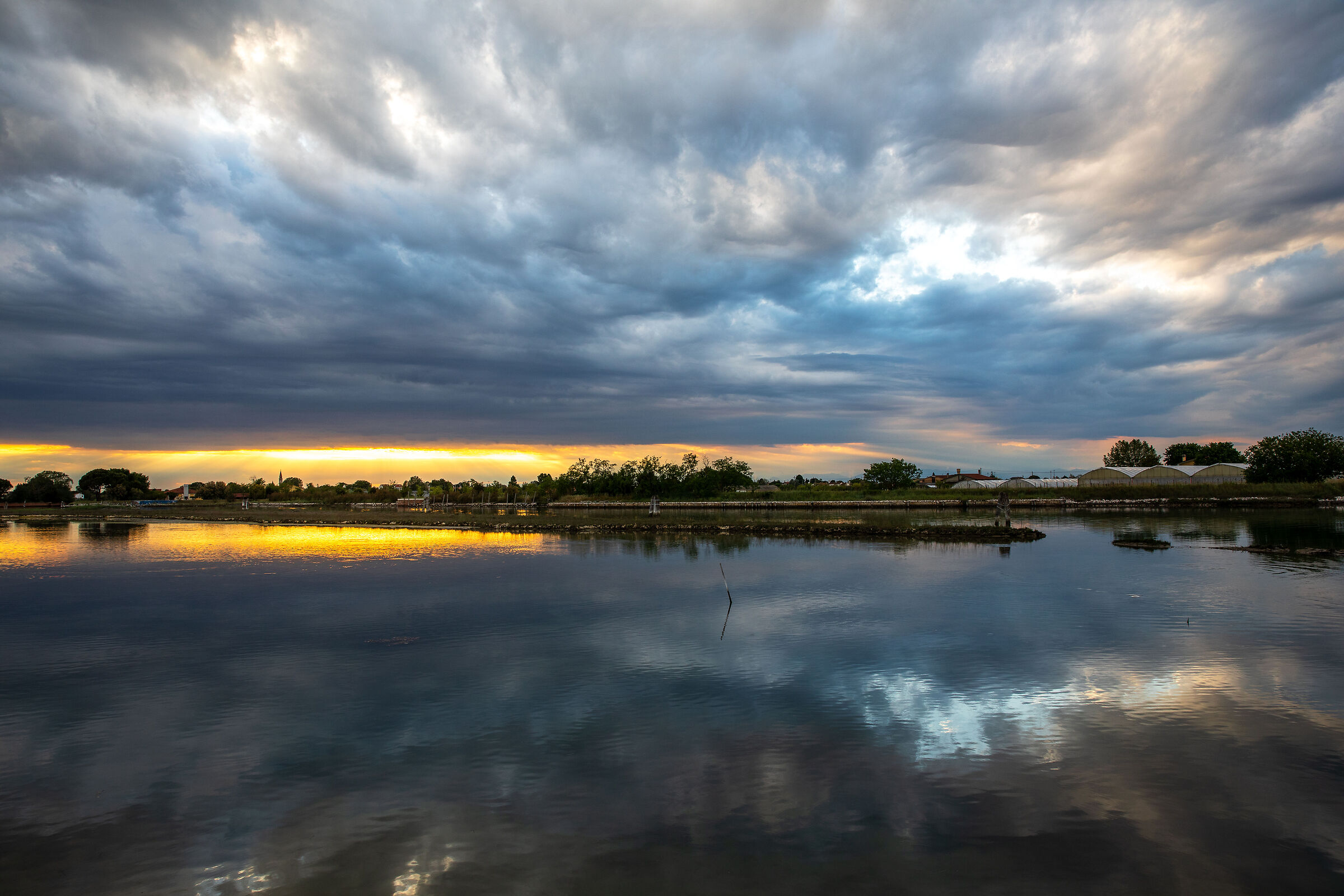 Tramonto in Laguna nord