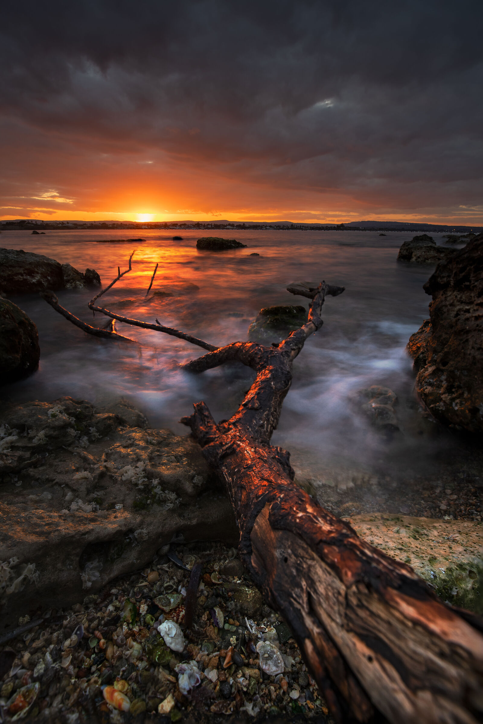 Tramonto presso Siracusa Punta del Pero