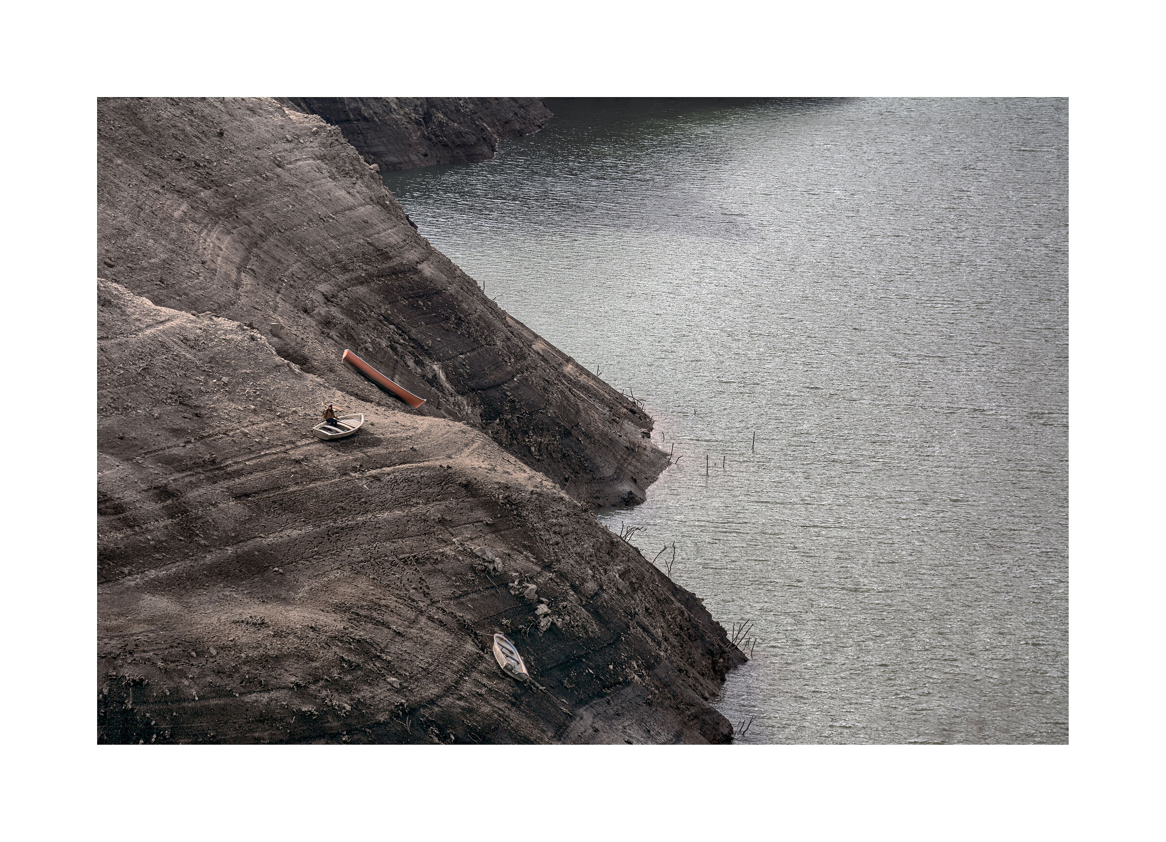 Boats at the time of drought