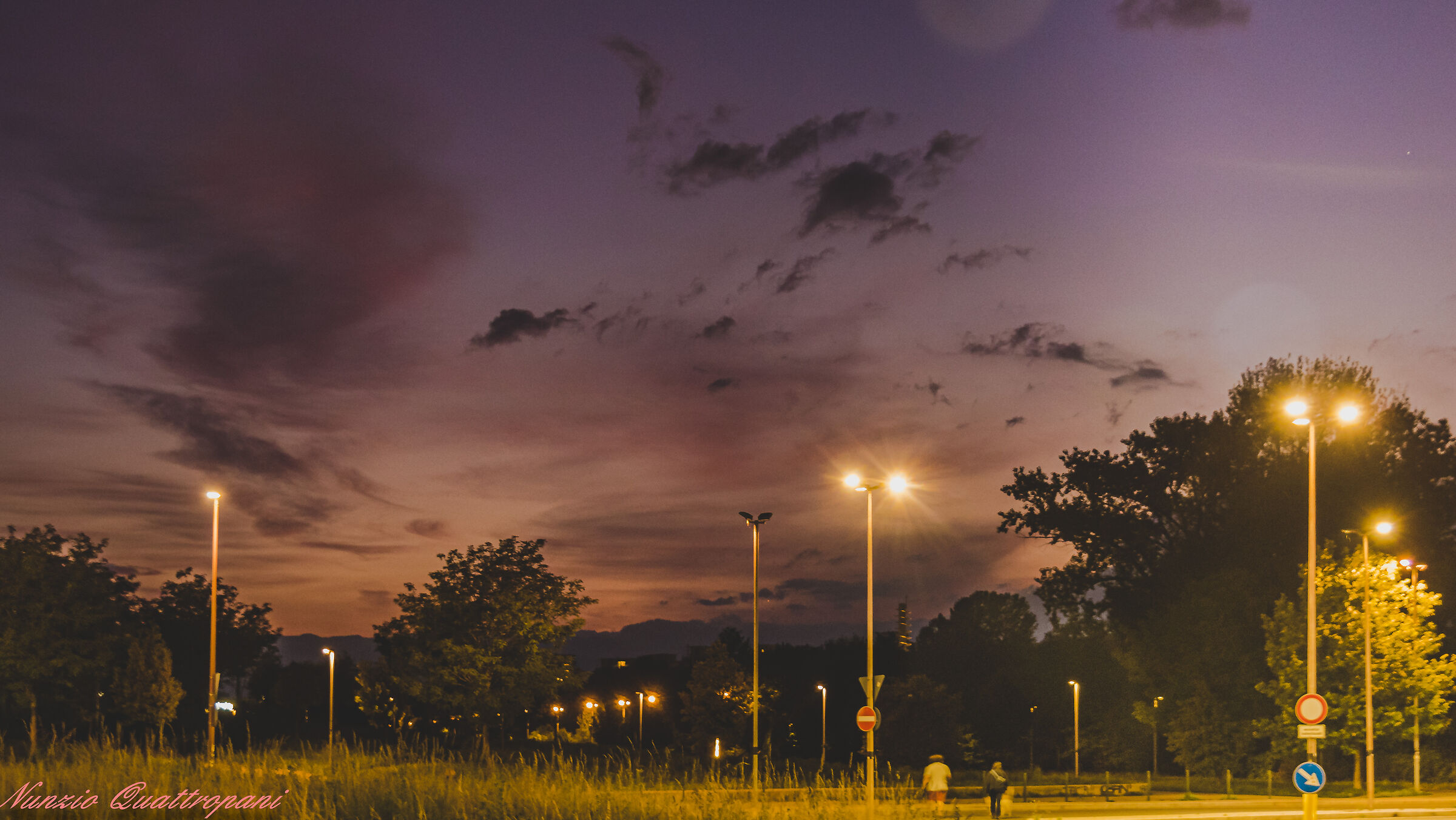 tramonto serale torino