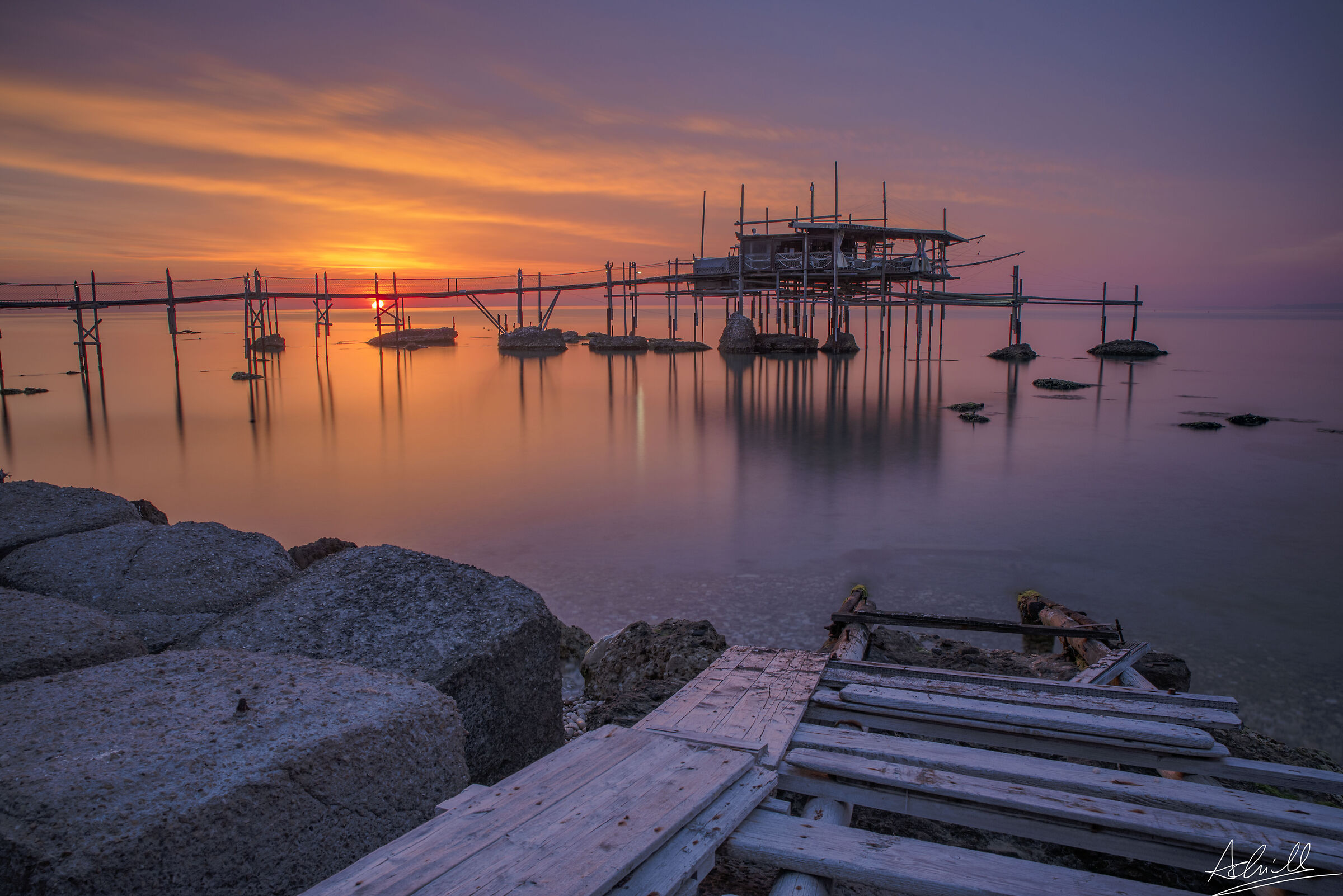 Sunrise over Cungarelle trabocco