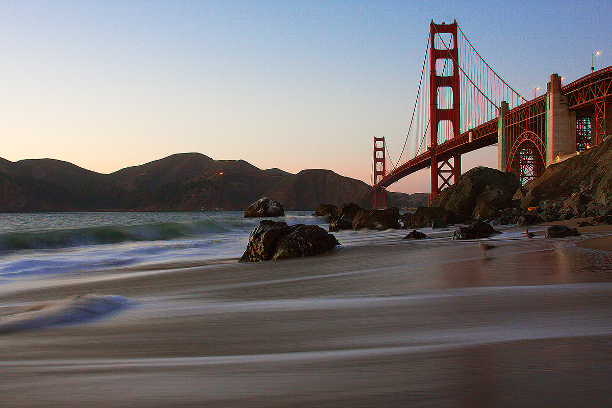 Golden Bridge in SF @ dawn