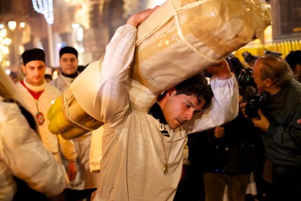 The weight of the faith.