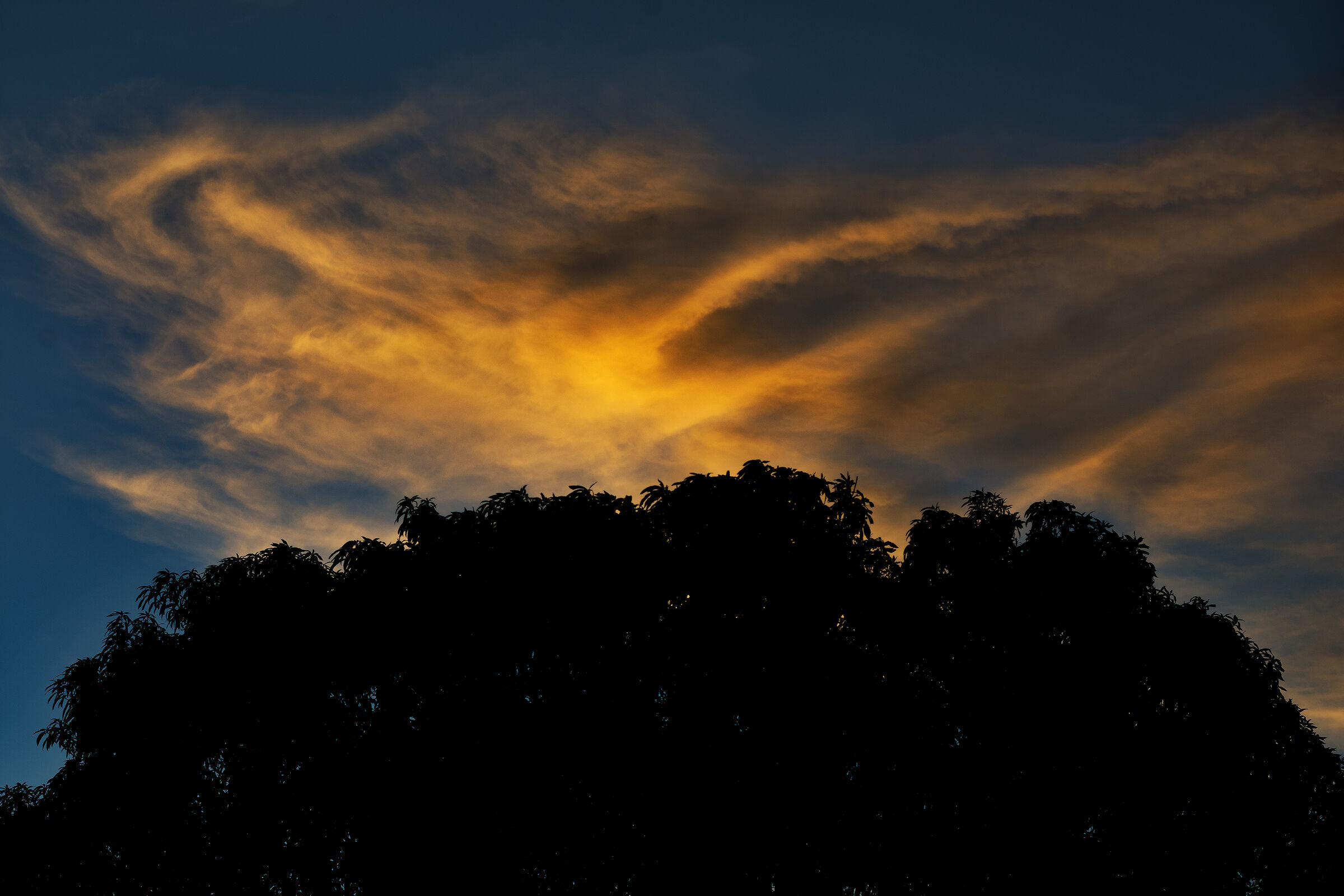 tramonto dalla mia casa