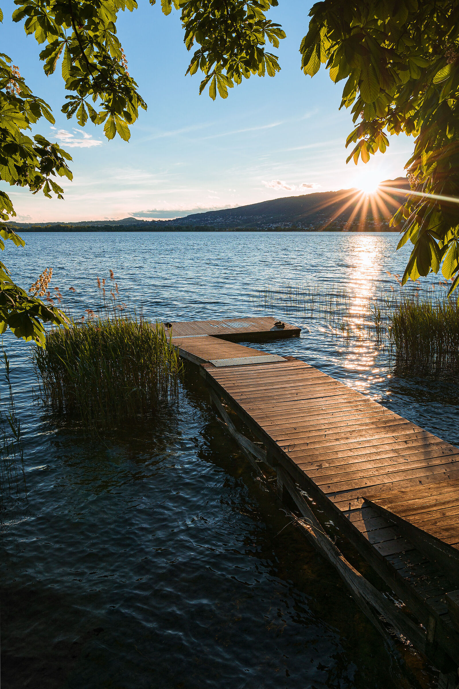 Sunset over Pusian Lake