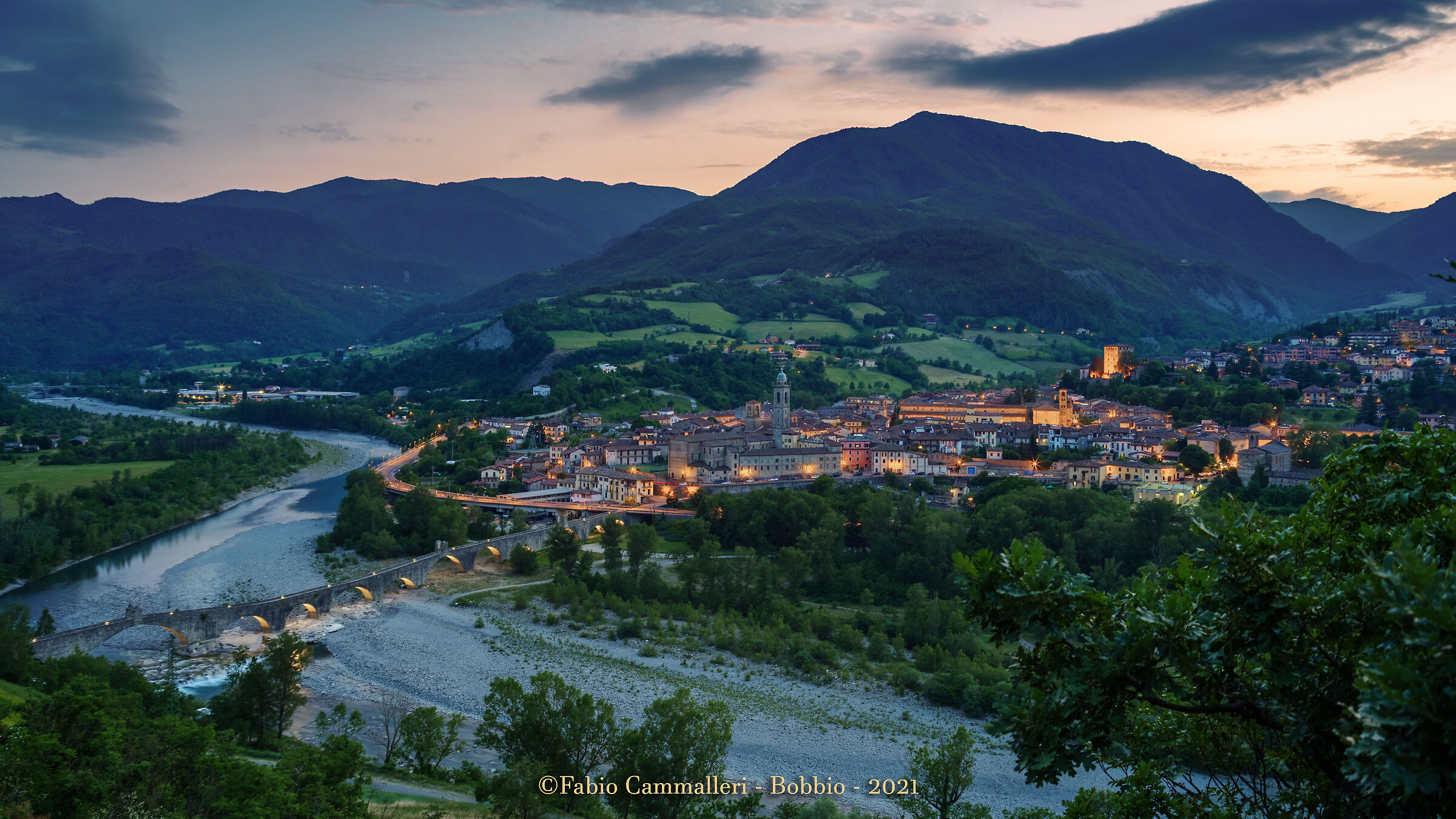 Bobbio ora blu