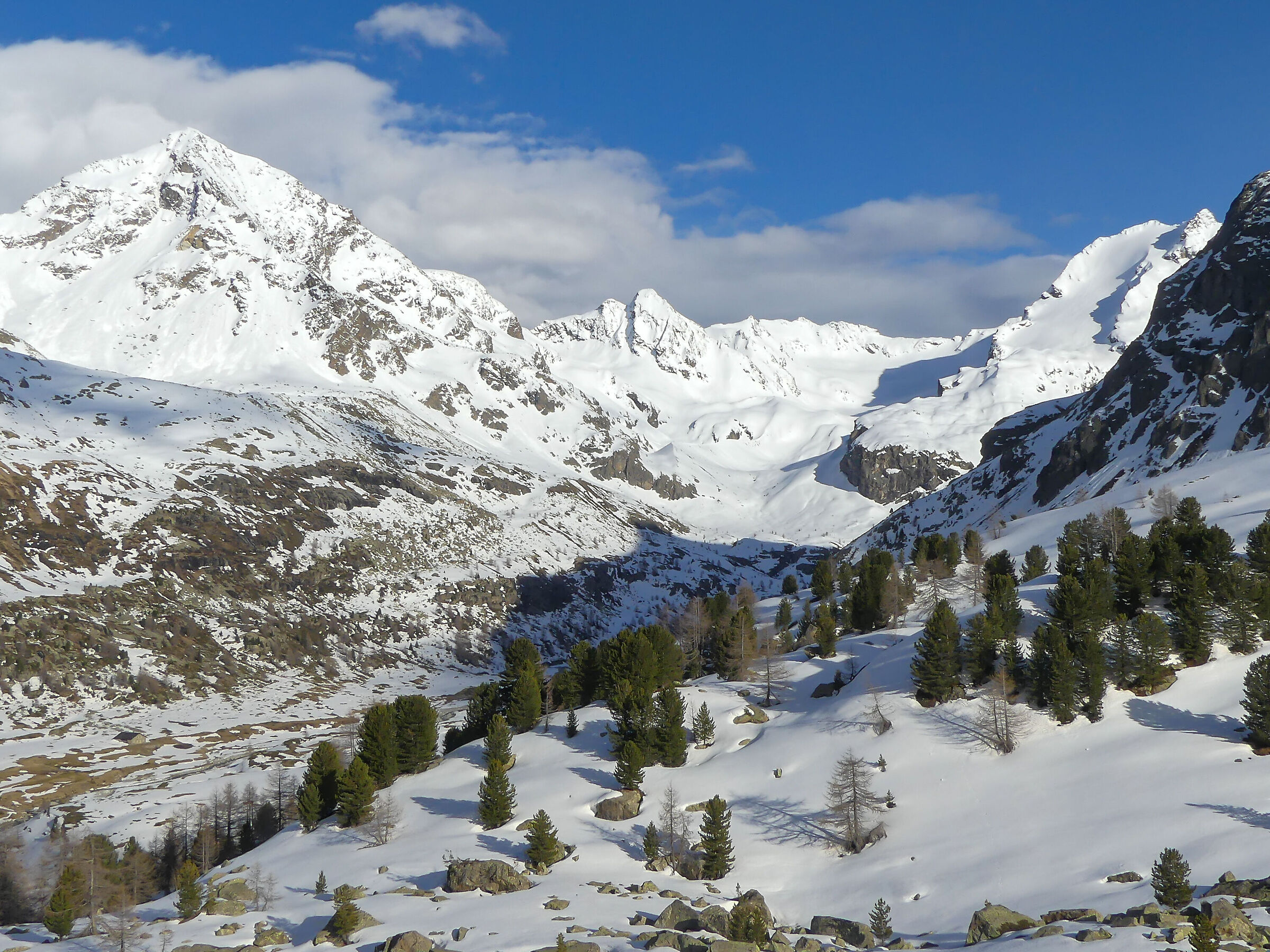 winter sunset in Val Viola