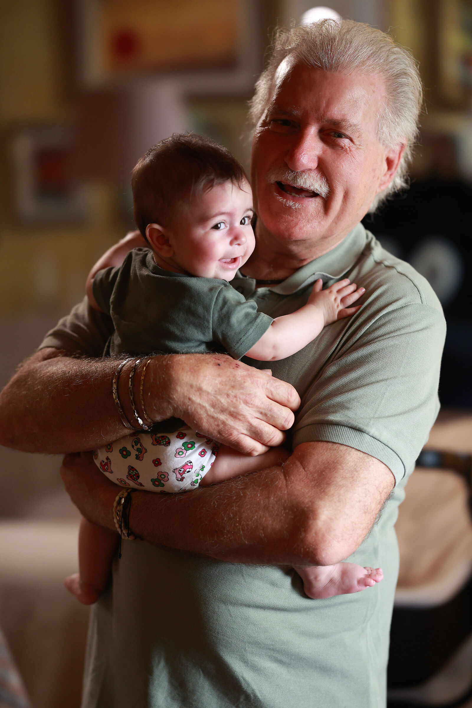 Grandfather Mauro and Mia